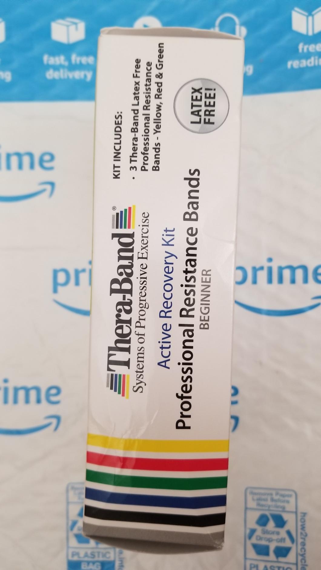 THERABAND Resistance Bands Set, Beginner Kit, Yellow, Red, Green, Non-Latex Elastic Bands for Exercise & Physical Therapy customer photo 1