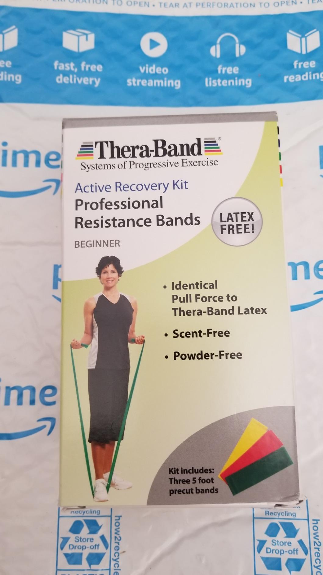 THERABAND Resistance Bands Set, Beginner Kit, Yellow, Red, Green, Non-Latex Elastic Bands for Exercise & Physical Therapy customer photo 2
