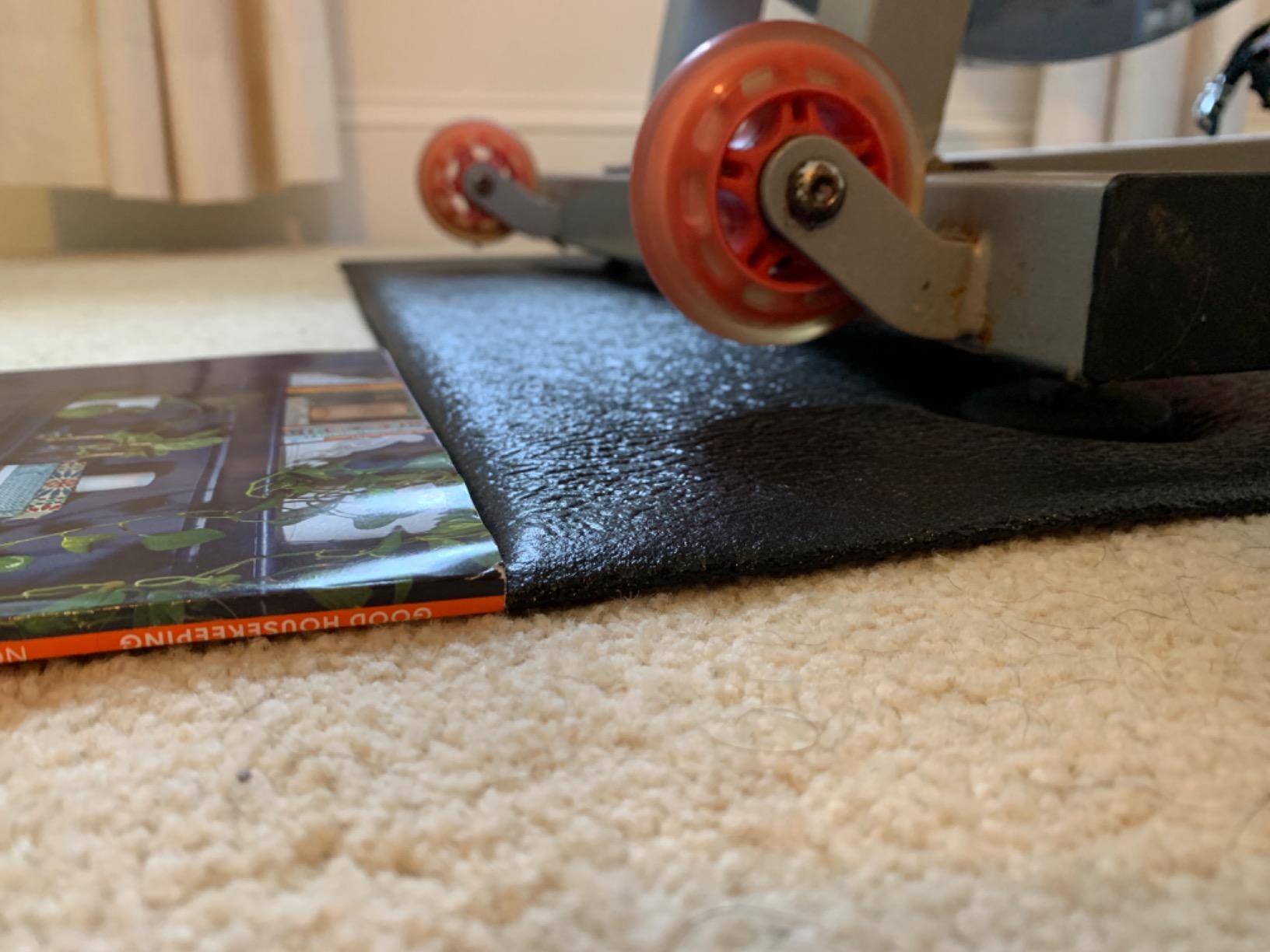 Supermats Heavy Duty Equipment Mat 20GS Made in U.S.A. for Indoor Cycles Exercise Upright Bikes and Steppers customer photo 2