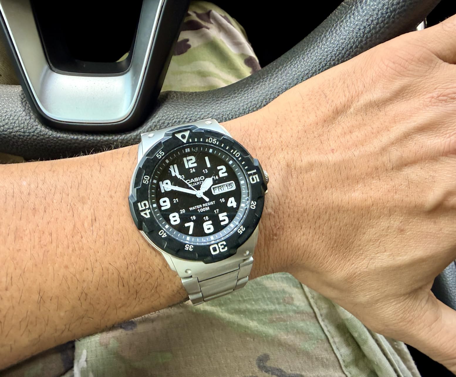Casio MRW200H Series | Unisex Analog Watch | 100M WR | Stainless Steel Case | Resin Band | 2 Hand Analog (HR, Min, SEC) | Date Display | Screw Down Crown/Screw Down Caseback | 3 Year Battery customer photo 1
