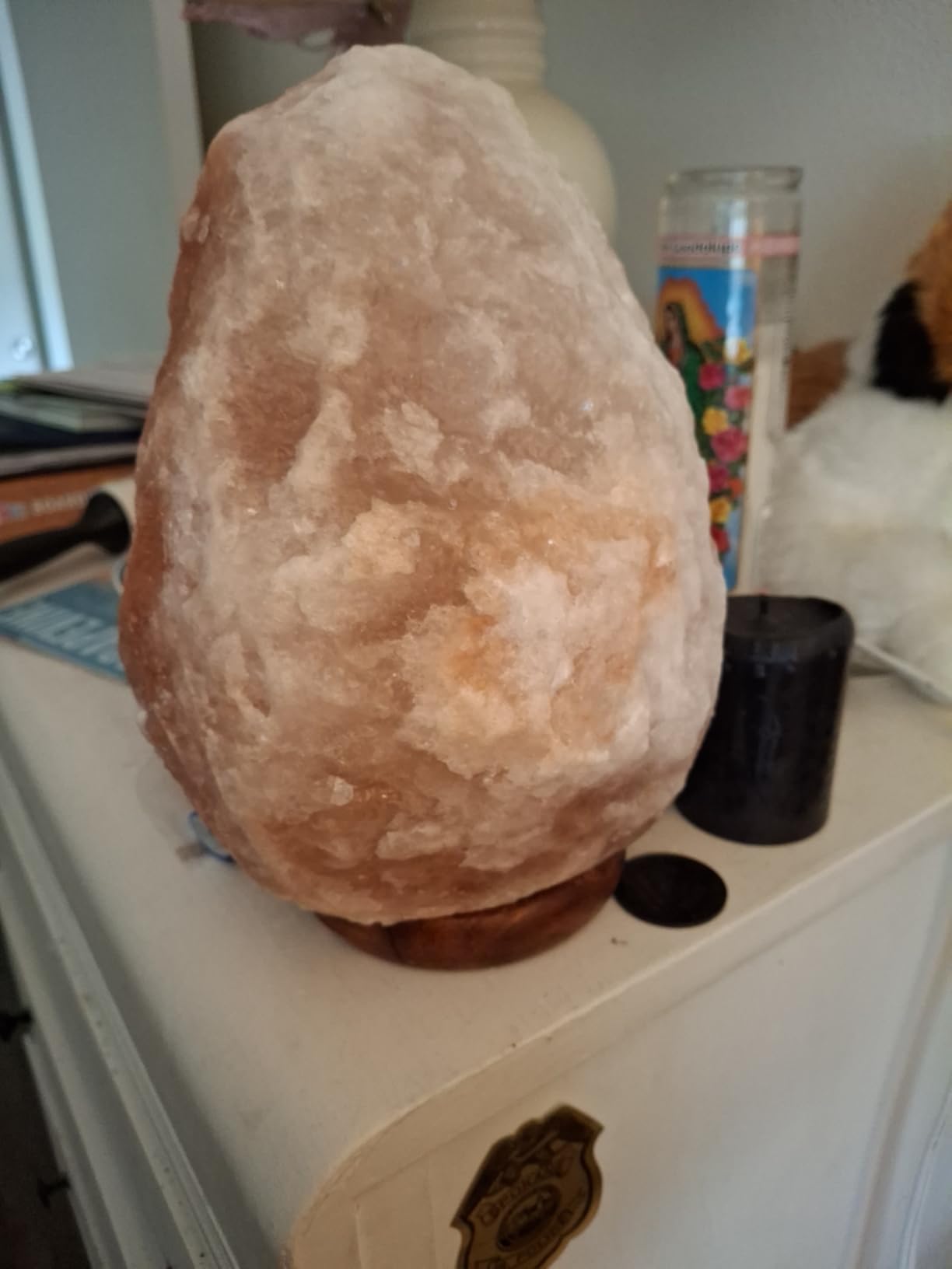 Himalayan Salt Lamp 40-50lbs with Cord - Extra-Large Hand-Carved Salt Rock Lamp for Home & Office Decor - Majestic, Soothing Ambiance Great Gift customer photo 2