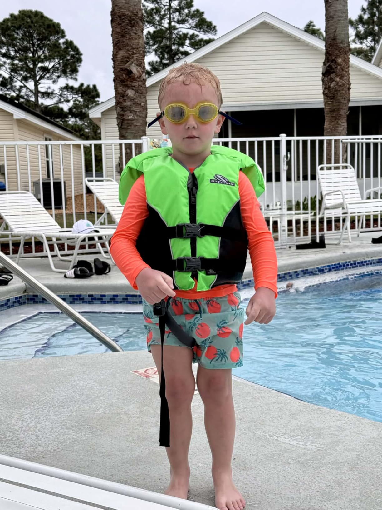 Stearns Child Life Jacket with Heads-Up Flotation, USCG Approved Type II Kids Life Vest for Pool, Beach, Lake, Boating & More, Youth PFD customer photo 2