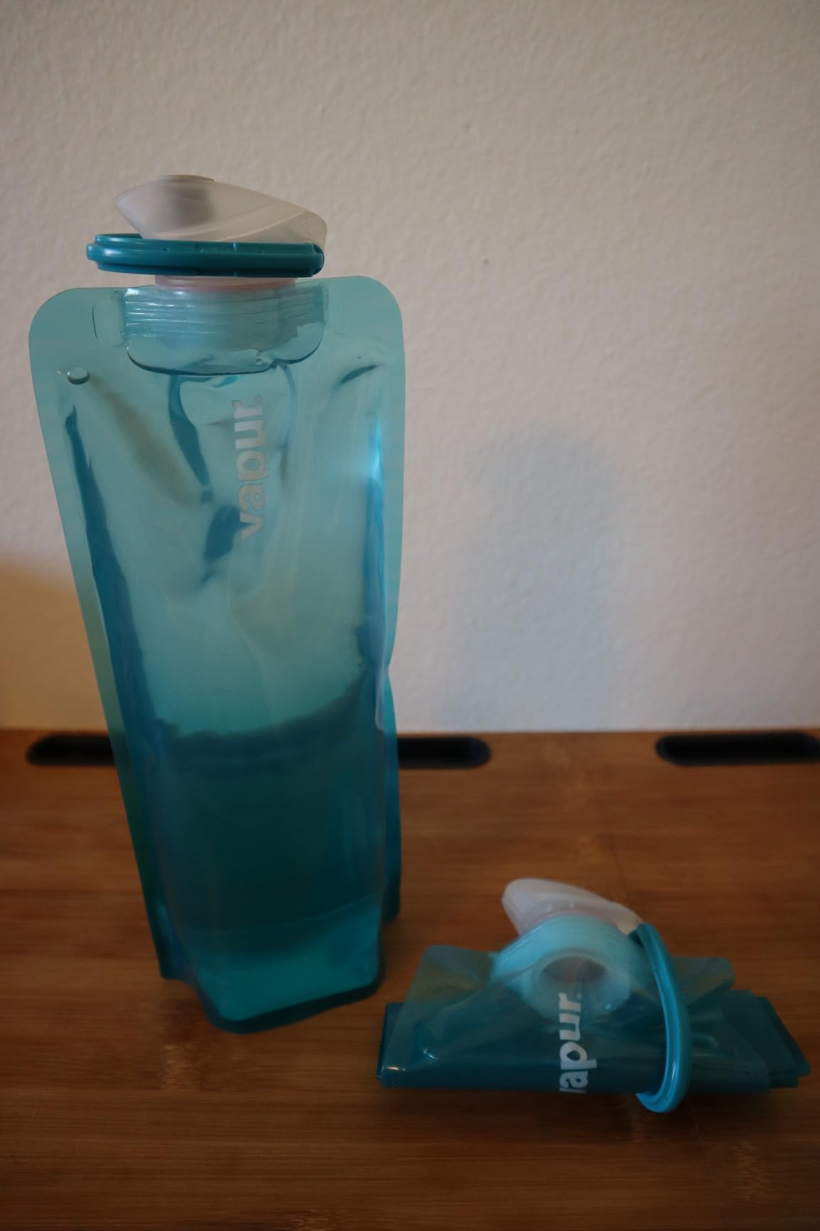 Vapur Collapsible Water Bottle with Carabiner - 34oz (1L), Night Blue - Flexible and Lightweight Water Bottle for Travel, Concert, Hiking, and Outdoor Adventures - BPA-Free, Dishwasher-Safe, Freezable customer photo 1