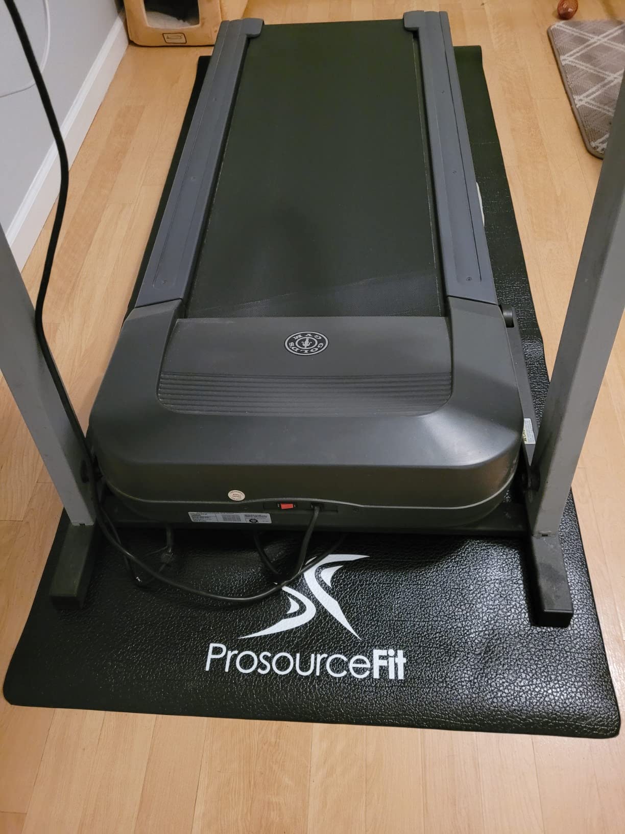 ProsourceFit Exercise Equipment and Treadmill Mat High Density PVC Floor Protector, 3 x 6.5-feet customer photo 1