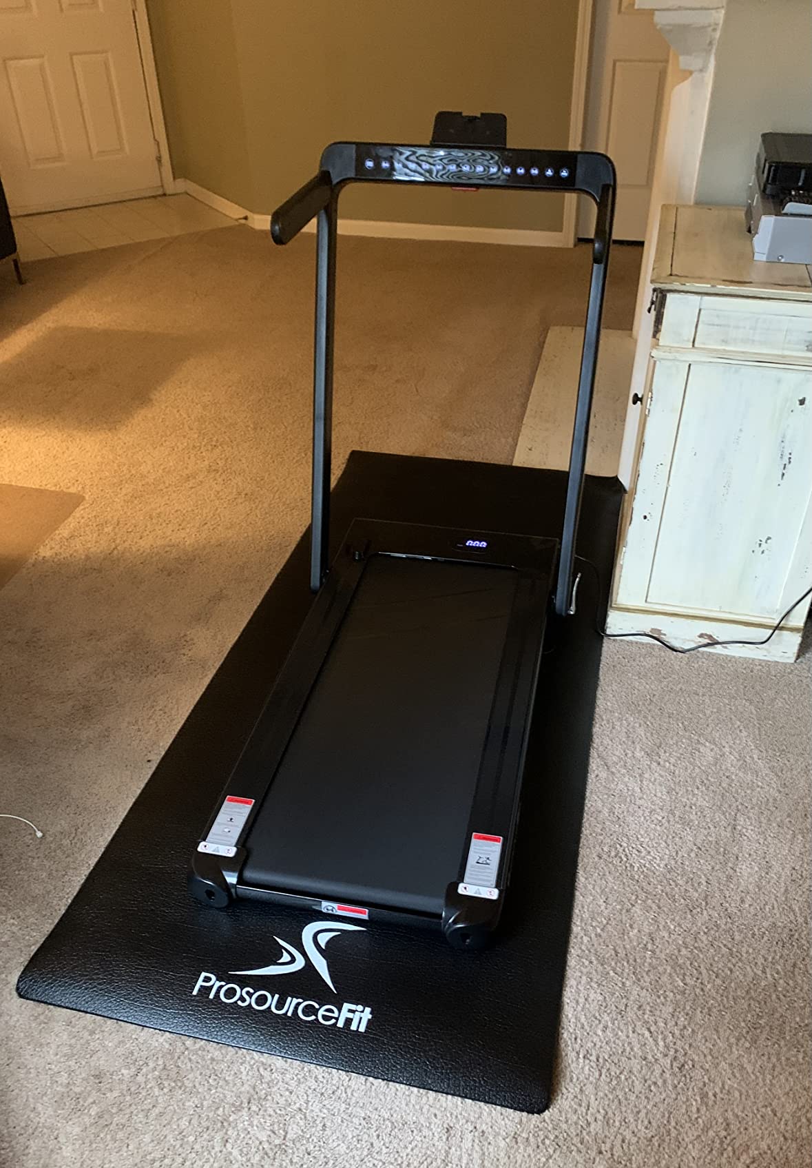ProsourceFit Exercise Equipment and Treadmill Mat High Density PVC Floor Protector, 3 x 6.5-feet customer photo 2