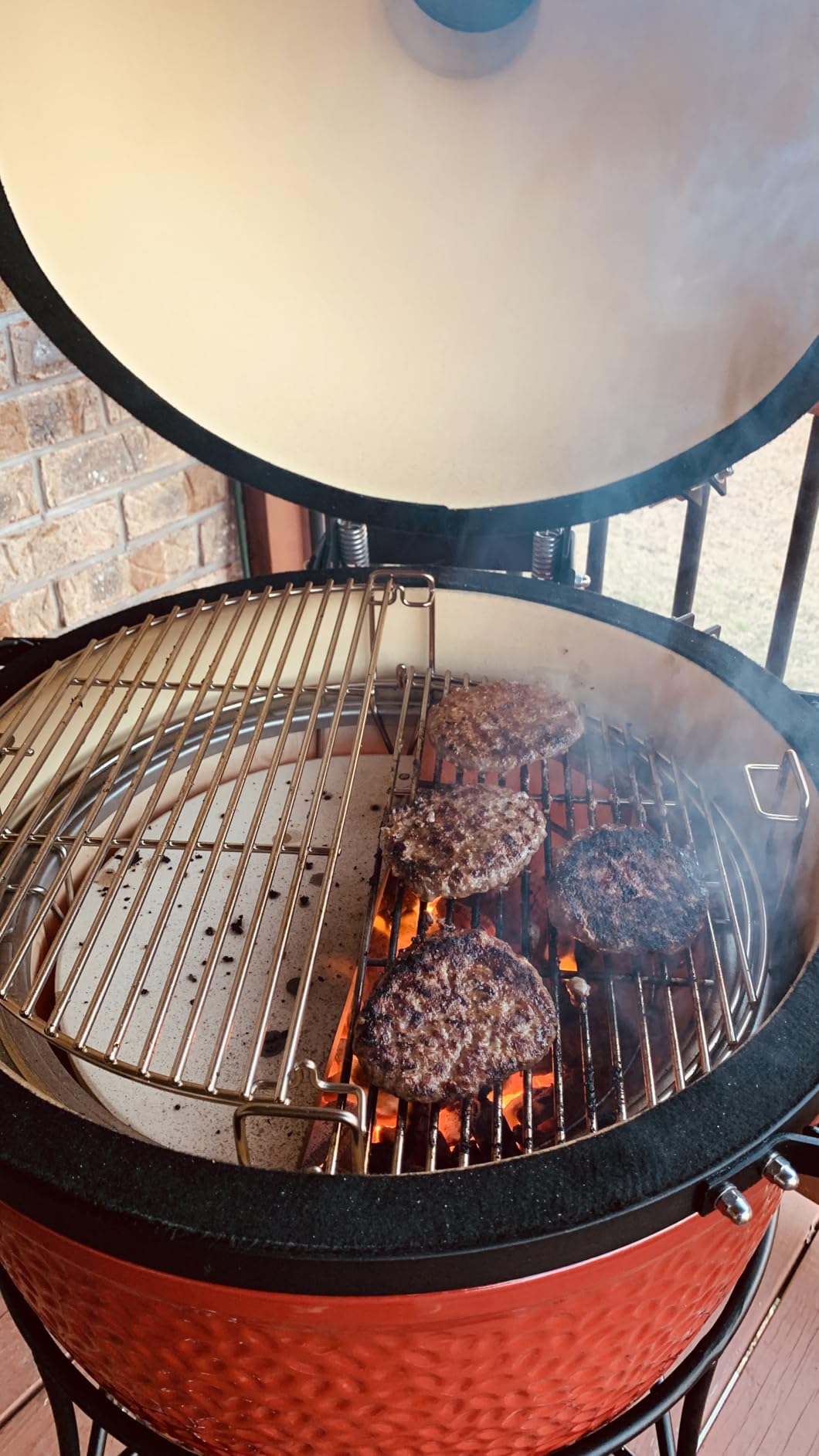 Kamado Joe Classic Joe I Premium 18-inch Ceramic Charcoal Grill and Smoker customer photo 2