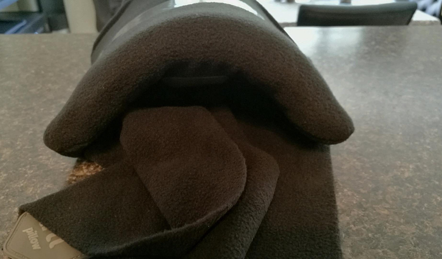 Trtl Pillow - Scientifically Proven, Super Soft Neck Support Travel Pillow for Airplanes - Lightweight and Machine Washable - Ergonomic Design for Traveling on Flights, Cars, and Trains - Grey customer photo 2