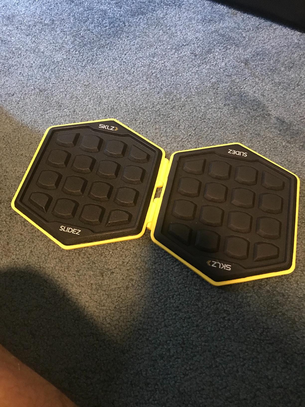 SKLZ Slidez Dual-Sided Exercise Glider Discs for Core Stability Exercises for Hands & Feet customer photo 1