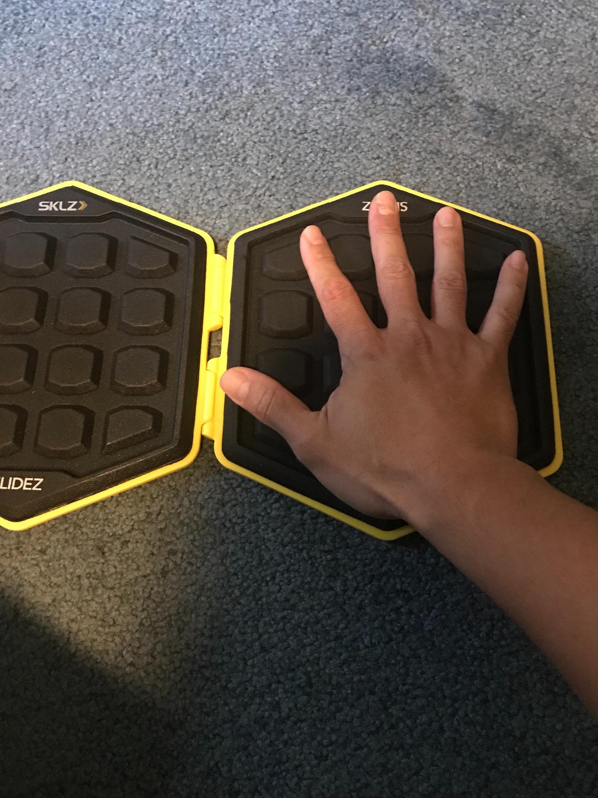 SKLZ Slidez Dual-Sided Exercise Glider Discs for Core Stability Exercises for Hands & Feet customer photo 2