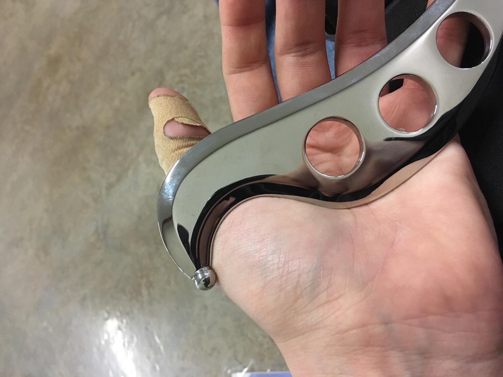 Professional Muscle Scraper Tool - Medical-Grade 304 SS IASTM & Gua Sha Scraping Tool - Ergonomic Fascia Mobilization Instrument for Soft Tissue Massage & Manual Bodywork - Emollient Balm Included customer photo 2