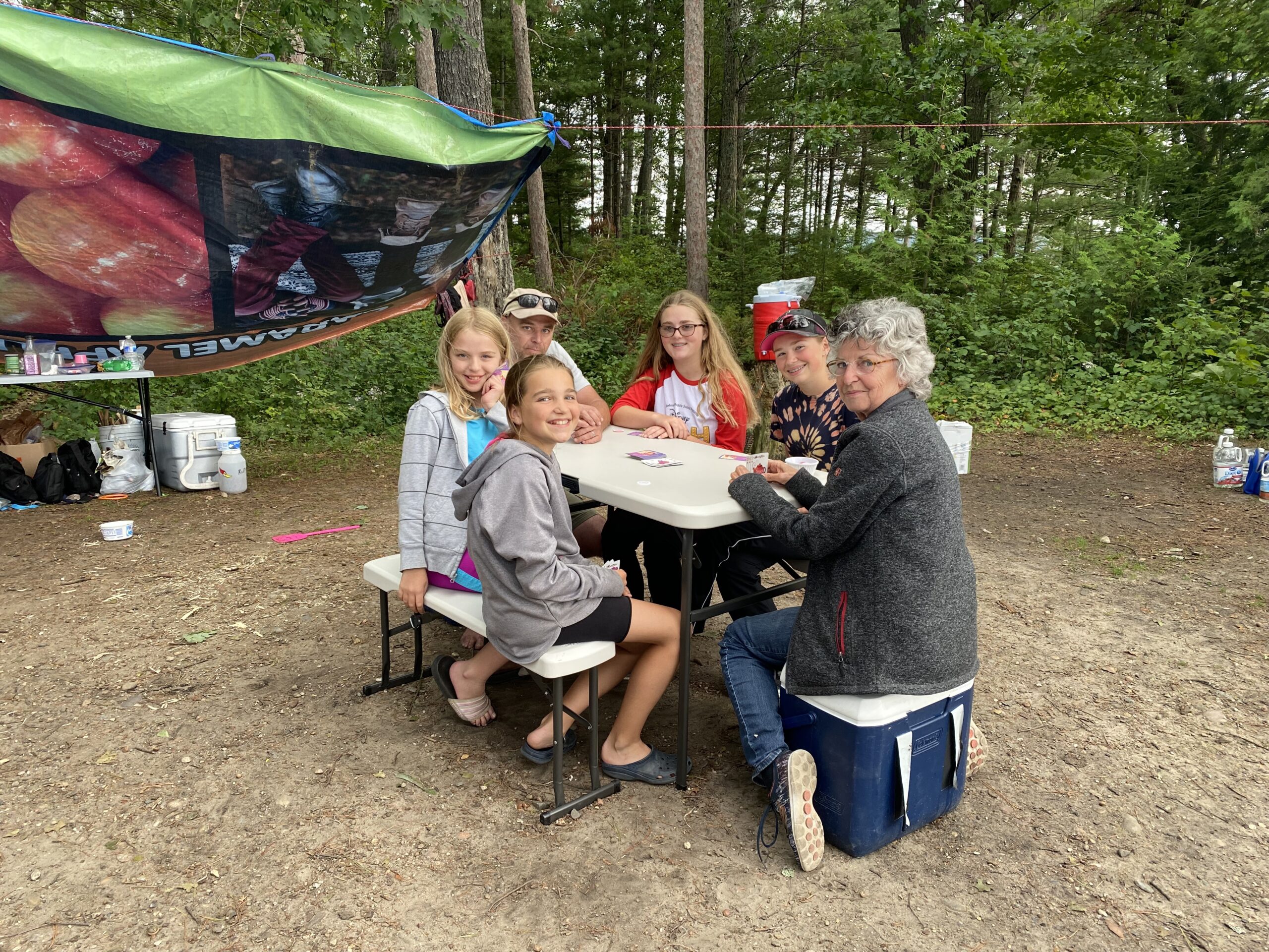 LIFETIME 80373 Portable Folding Camping RV Picnic Table and Bench Set, Almond customer photo 2