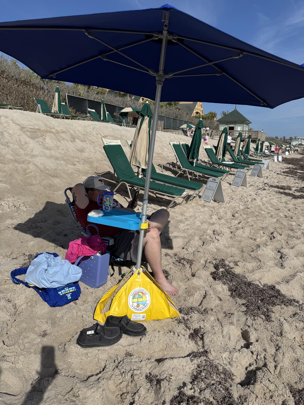BEACHBUB ALL-IN-ONE BEACH UMBRELLA SYSTEM. Includes ULTRA Base (compliant with the ASTM F3681-24 Beach Umbrella Safety Standard). customer photo 1
