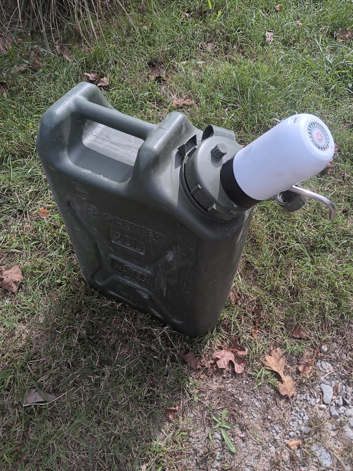 Scepter Portable Military Style Water Container for Camping & Outdoors, 5 Gallon, Green - Heavy-Duty Plastic Beverage and Hydration Dispenser for Outdoor Trip customer photo 1