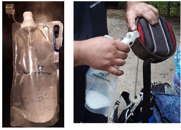 Survivor Filter Clear Collapsible Water Bottles - Travel, Hiking, Foldable, BPA-Free - 2 Pack customer photo 2