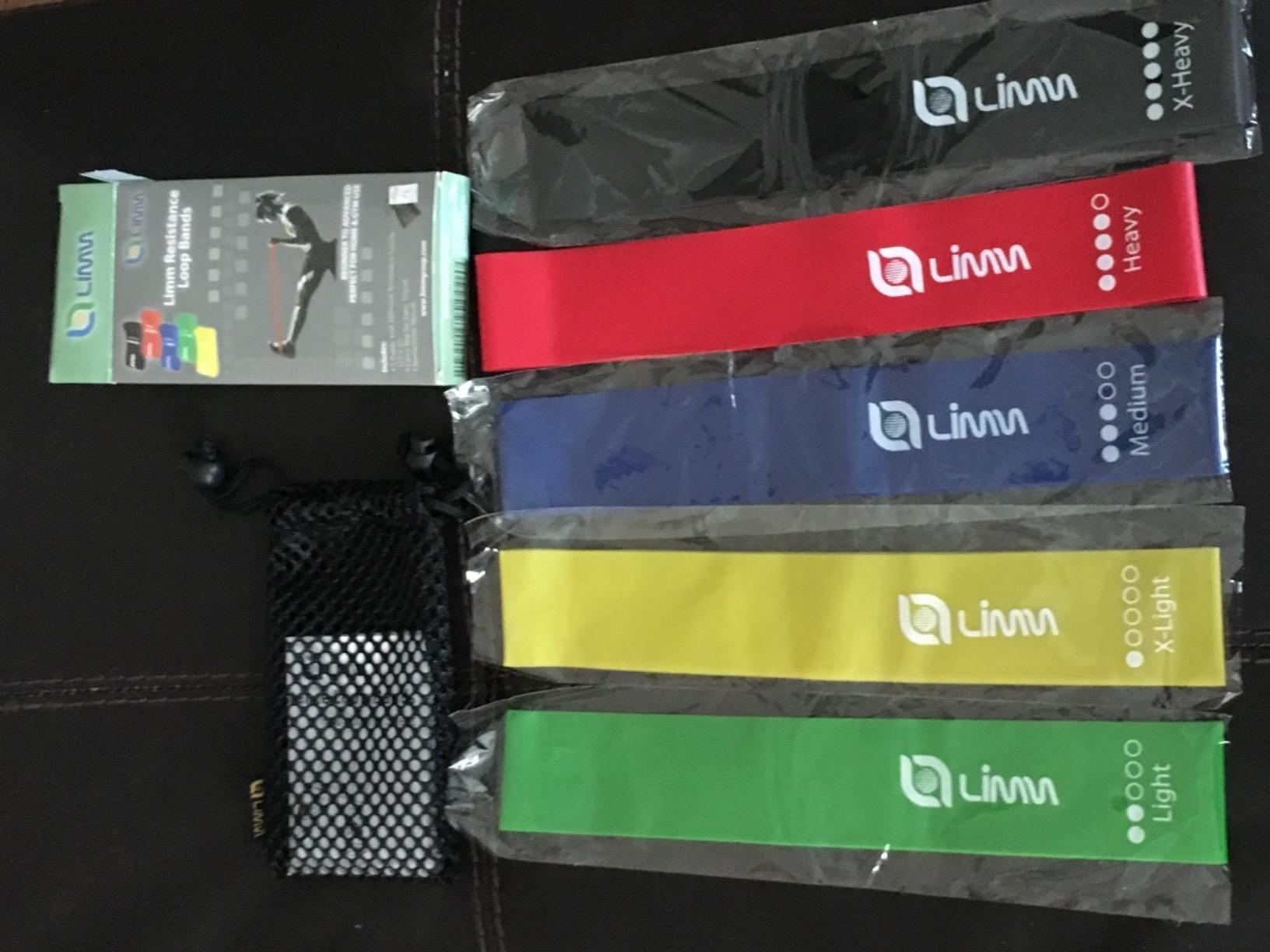 Fittest Pro by Limm Resistance Bands for Legs and Butt, Fabric Exercise Loop Bands customer photo 2