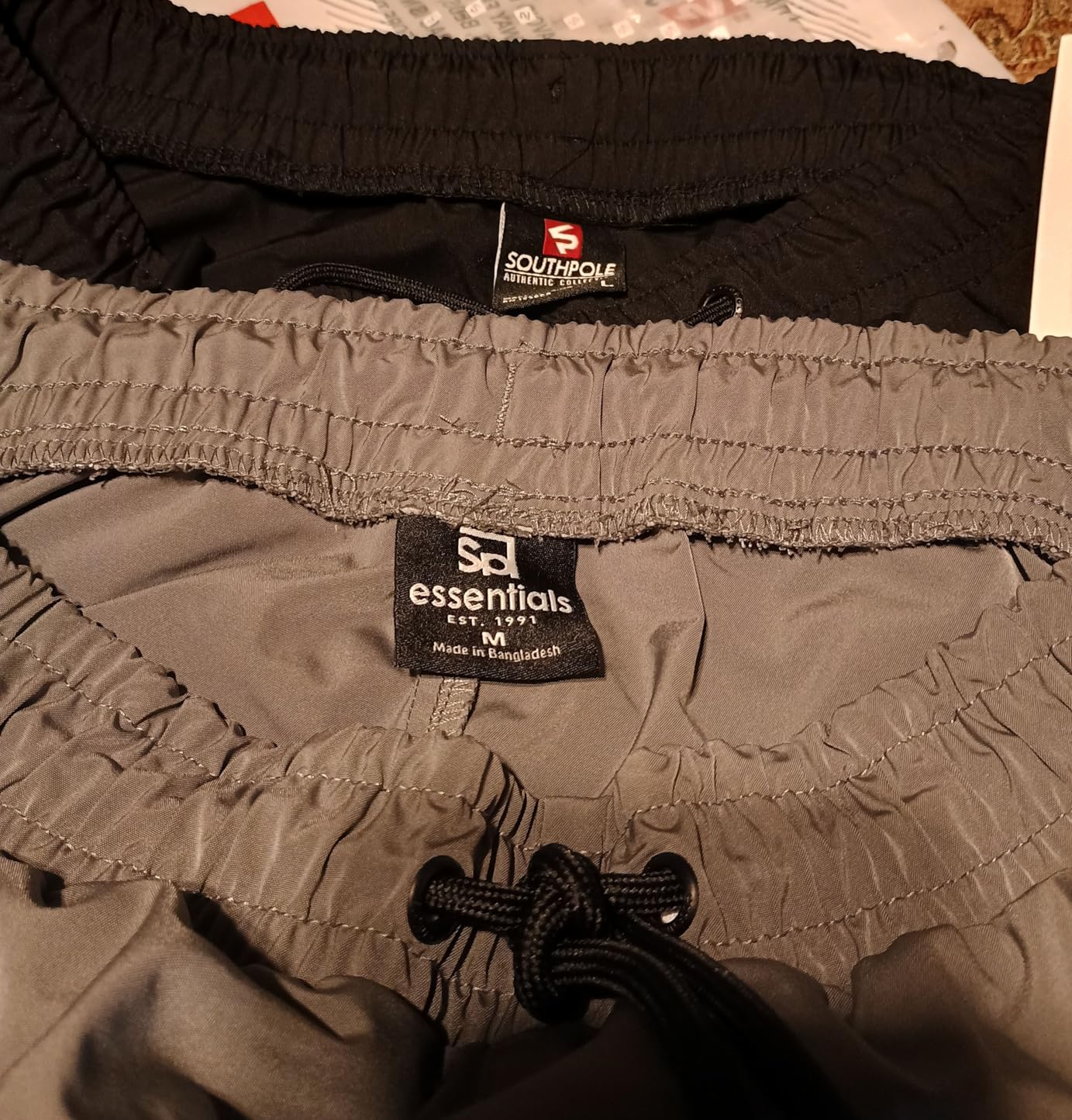 Southpole Men's Basic Active Cargo Jogger Pants, Fleece & Tech Woven Nylon customer photo 2