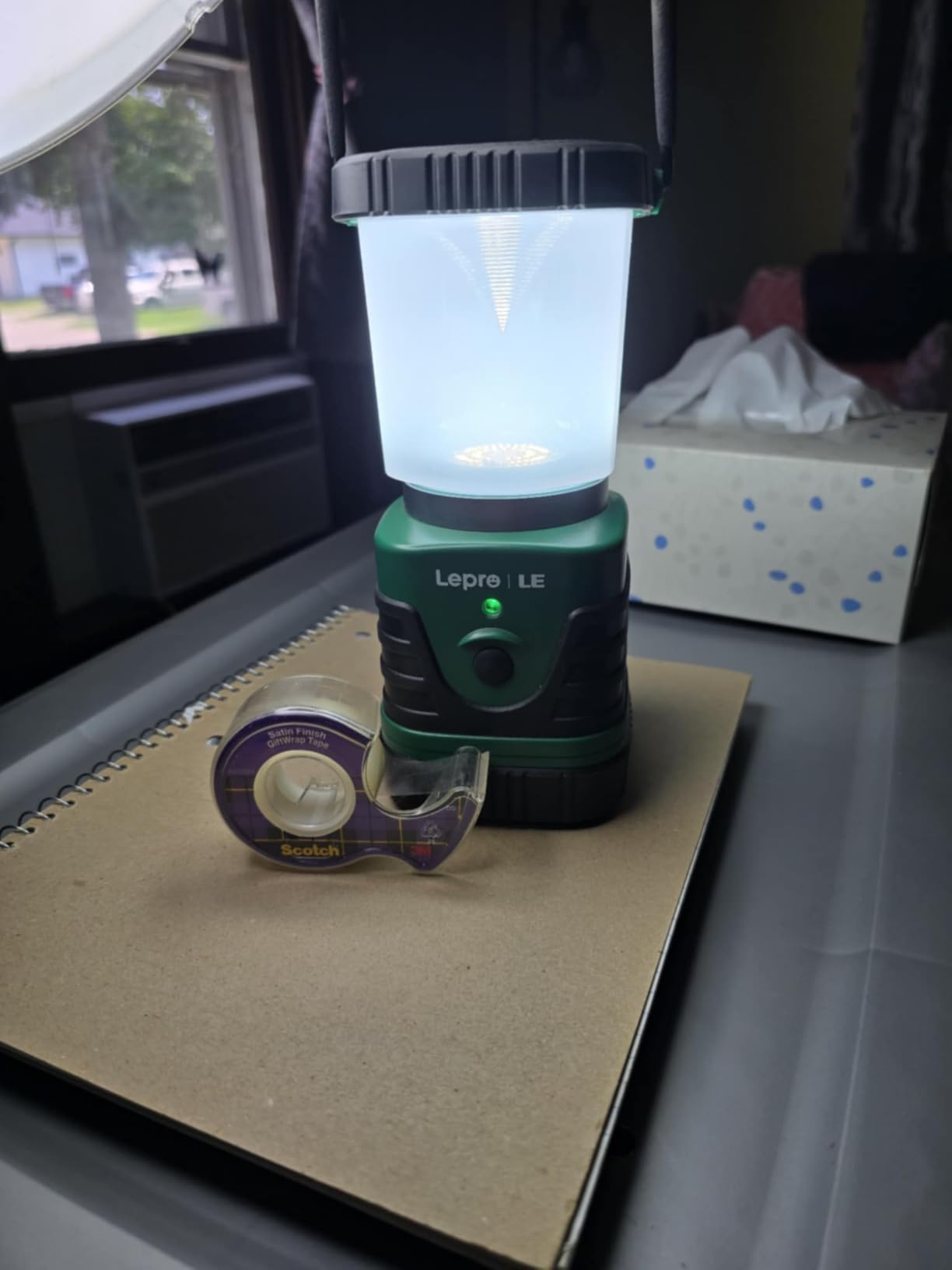 Lepro 1000LM LED Camping Lantern Rechargeable, 4400mAh Power Bank, Green Tent Light with 4 Light Modes, Waterproof Lantern Flashlight for Hurricane Emergency, Camping Essentials, USB Cable Included customer photo 2