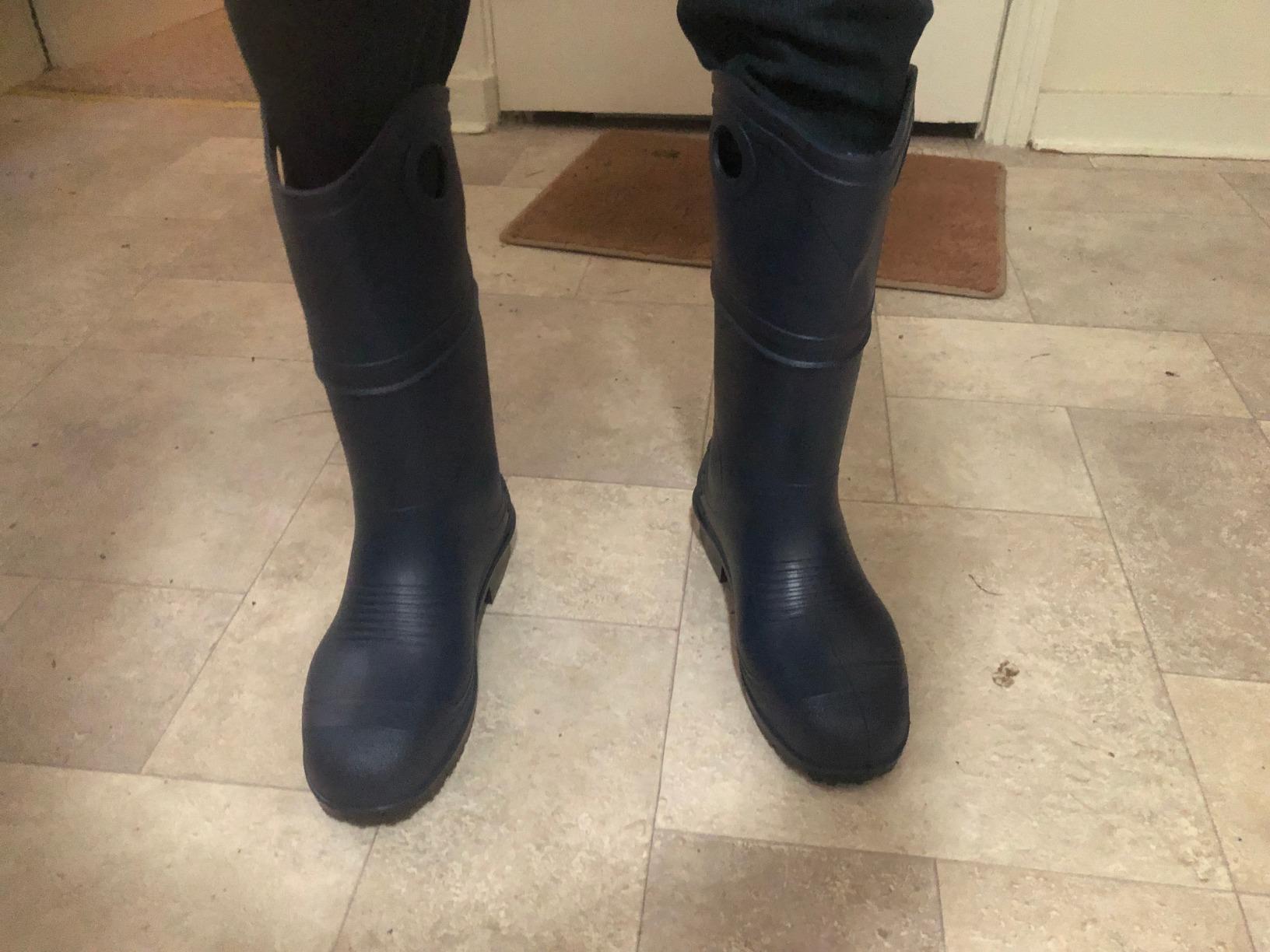 DUNLOP Durapro Steel Toe - Work Boots for Men & Women - Waterproof Safety Boots with Tall Shaft - Chemical and Slip Resistant - Made from PVC customer photo 1