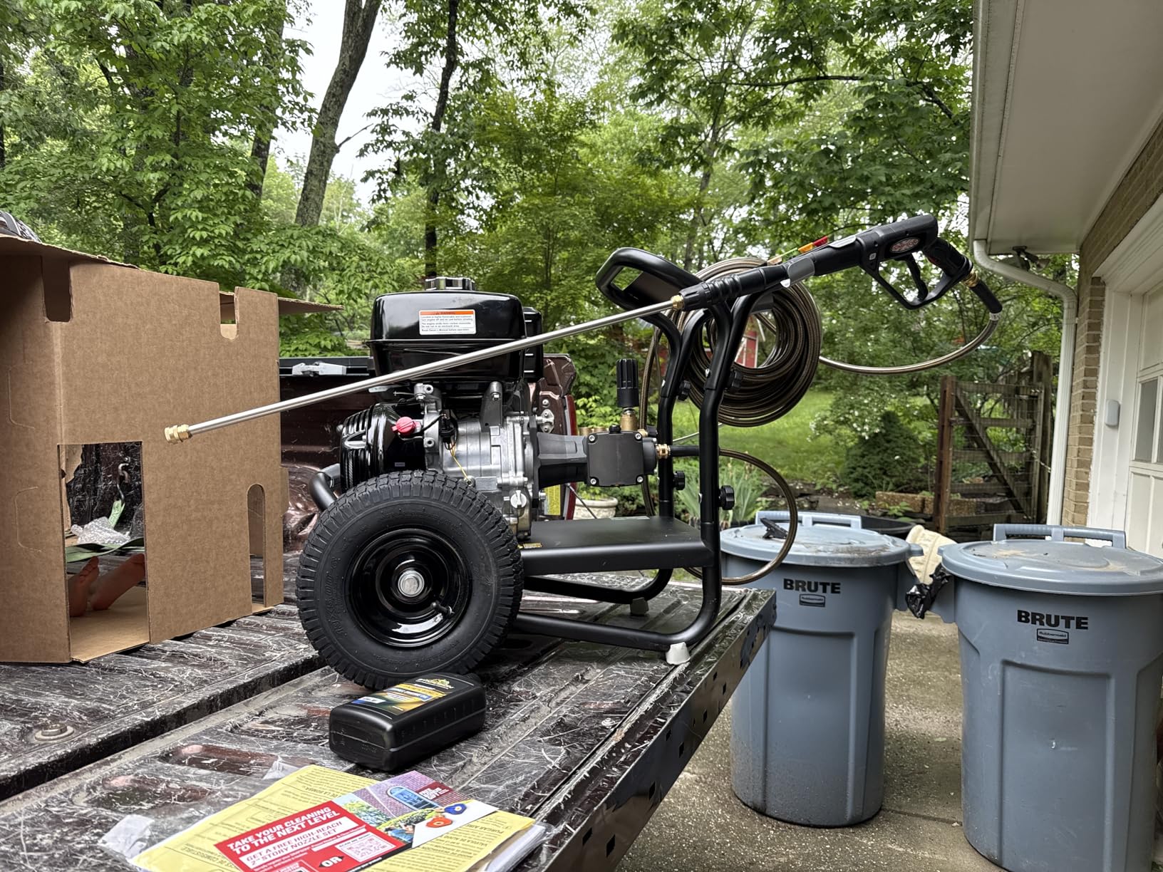 Simpson 4400 PSI Gas Pressure Washer, 4.0 GPM Commercial Power Washer, Cold Water, 50' Hose, PowerShot, 49-State Compliant (PS60843) - Black customer photo 1
