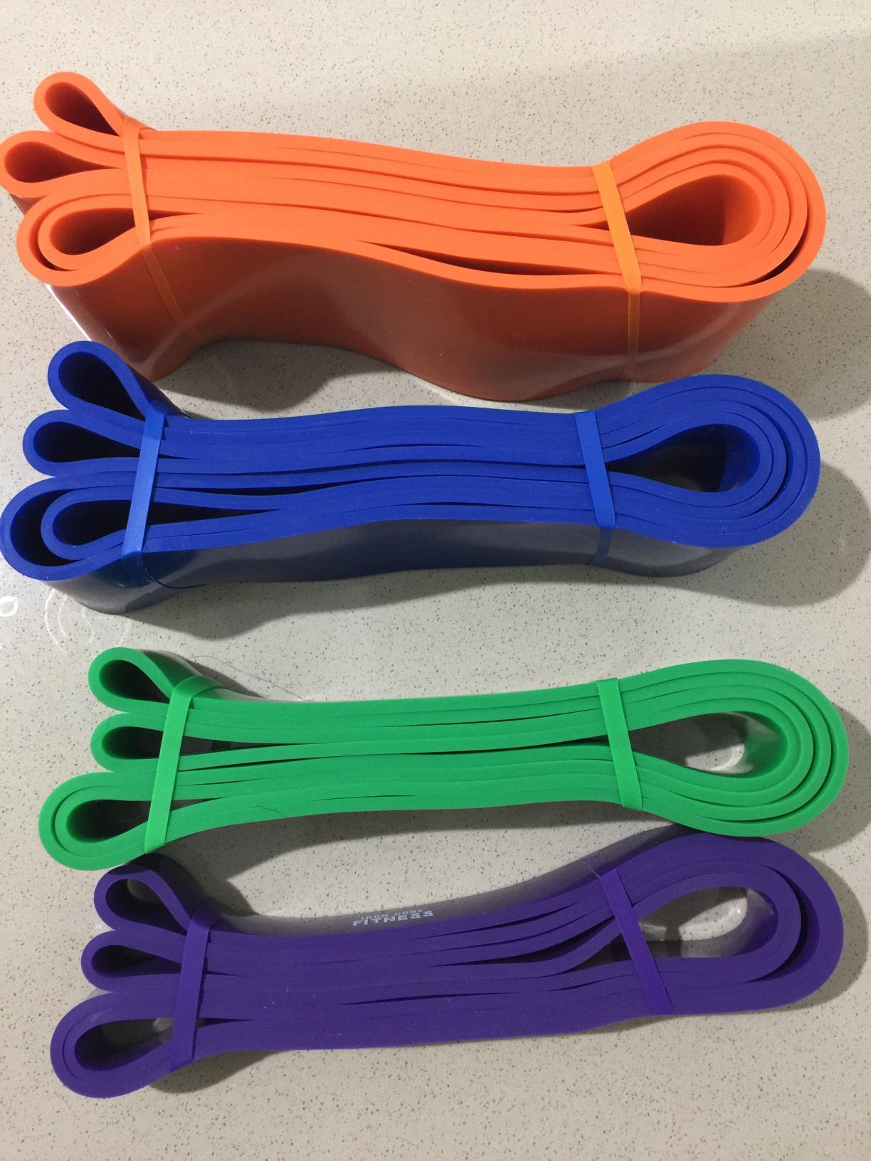 Pull Up Assistance Resistance Bands - Long Loop Power Bands for Men and Women - Strength Power Flexibility Training at Home & Gym - Ebooks & Workout Chart Included by Iron Core Fitness customer photo 1