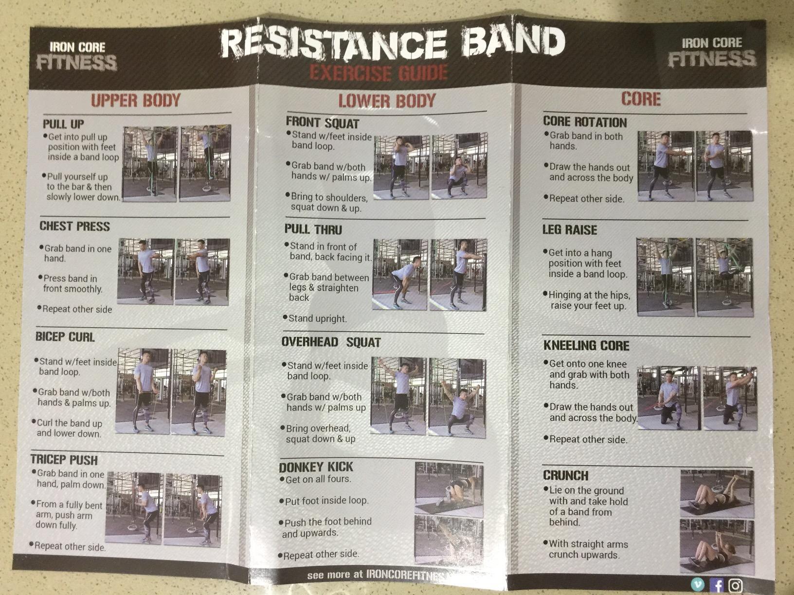Pull Up Assistance Resistance Bands - Long Loop Power Bands for Men and Women - Strength Power Flexibility Training at Home & Gym - Ebooks & Workout Chart Included by Iron Core Fitness customer photo 2
