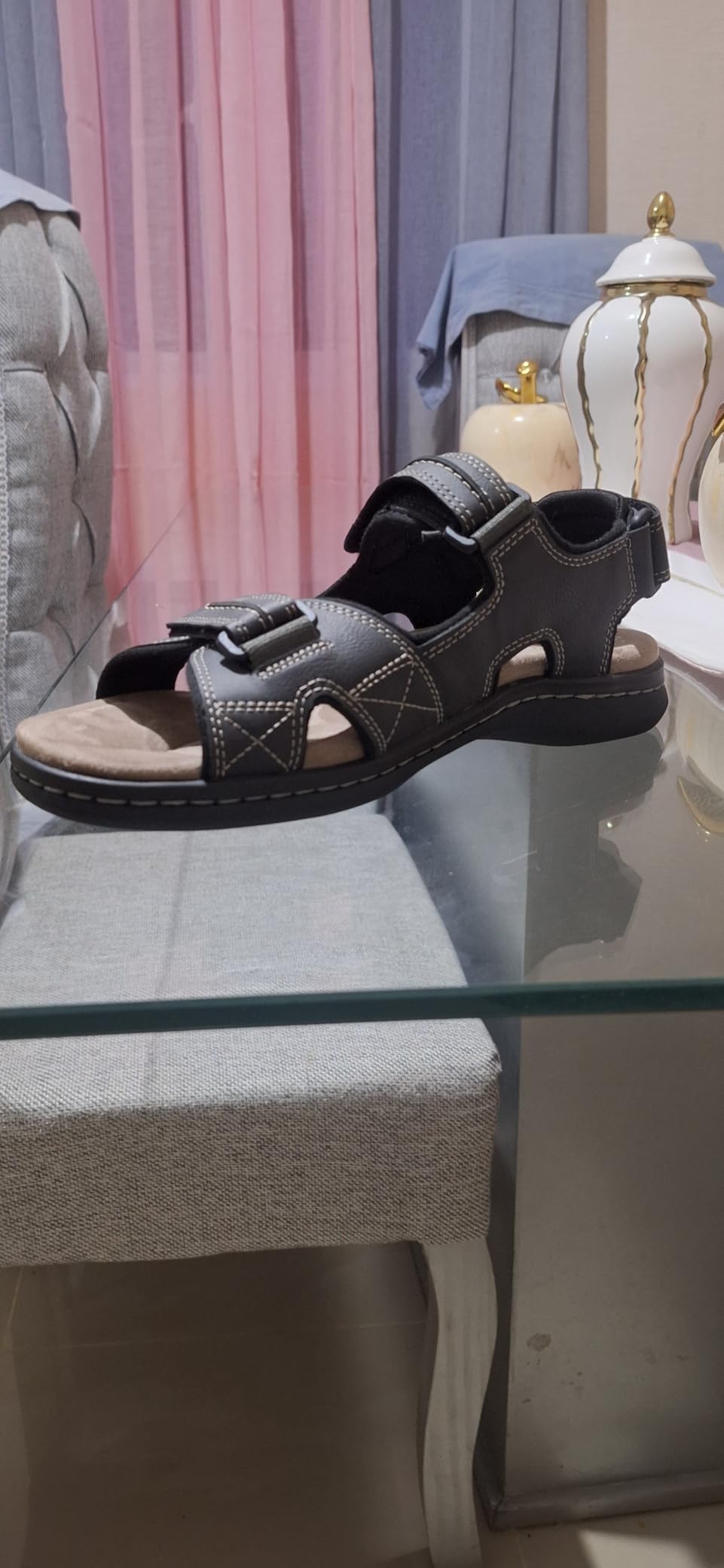 DOCKERS Mens Newpage Outdoor Sport Sandals for Men - Memory Foam Comfort and Adjustable Straps customer photo 1
