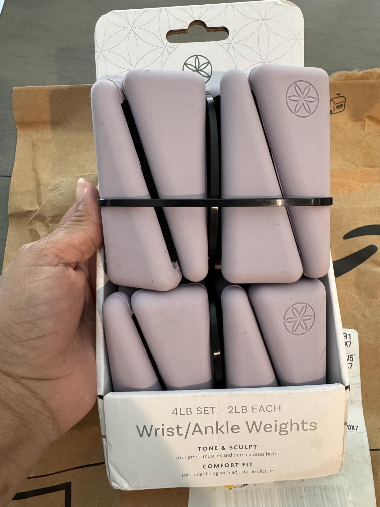 Gaiam Wrist and Ankle Weights, Wearable Bracelet to Strengthen, Tone & Sculpt, Adjustable Ankle Weights for Women & Men for Yoga, Dance, Pilates, Barre, Cardio, Home & Gym Use customer photo 2