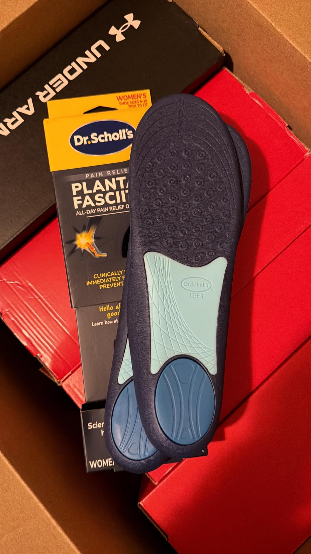 Dr. Scholl's Plantar Fasciitis Relief Orthotic Insoles for Men - The Only Proven Insole to Stop Plantar Fasciitis from Coming Back, Immediately Relieves Pain, Heel Spurs, Arch Support Inserts customer photo 1