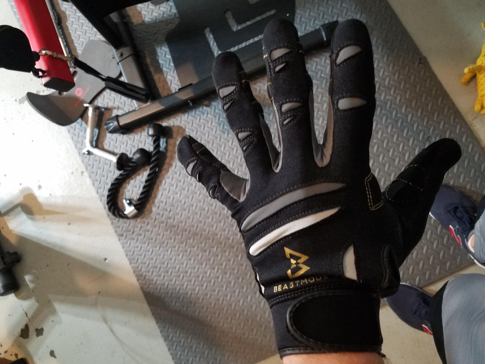 Bionic Men's Beastmode Full Finger Gym Workout Gloves customer photo 2