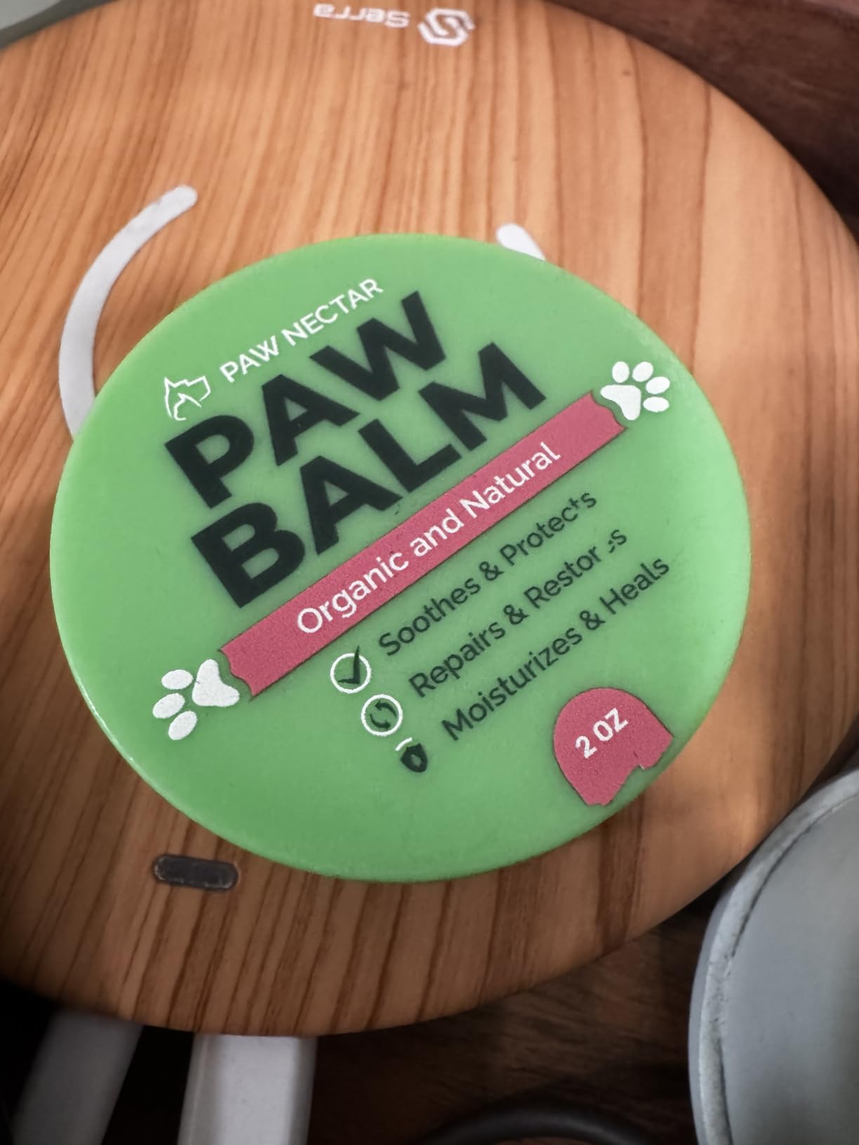 Natural Lick Safe Dog Paw Balm - 100% Organic Dog Paw Pad Balm Protector, Moisturizer & Soother for Dry Cracked Paws, Hot Pavement, Winter - Heals, Repairs & Restores - Coconut Oil, Shea Butter (2oz) customer photo 1