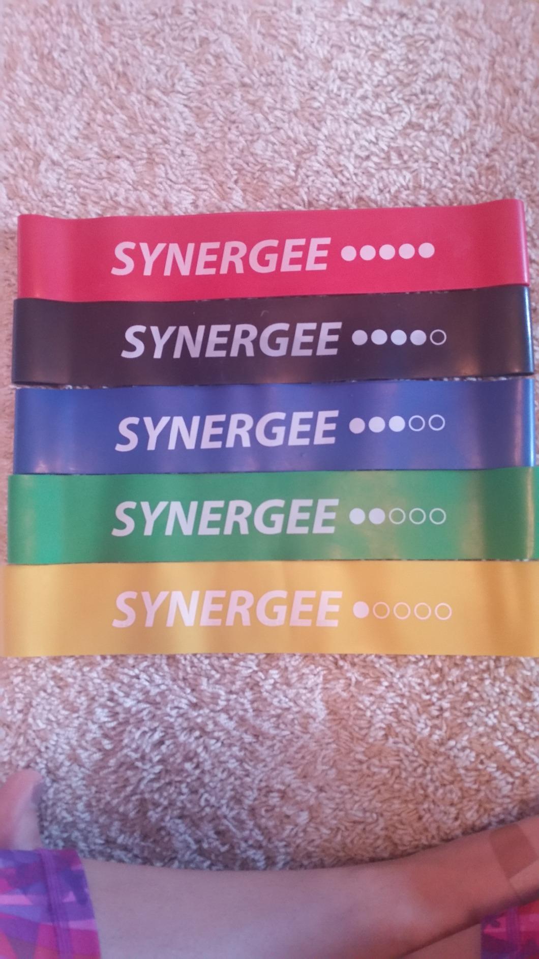 Synergee Exercise Fitness Resistance Band Mini Loop Bands that Perform Better When Working Out at Home or The Gym customer photo 2
