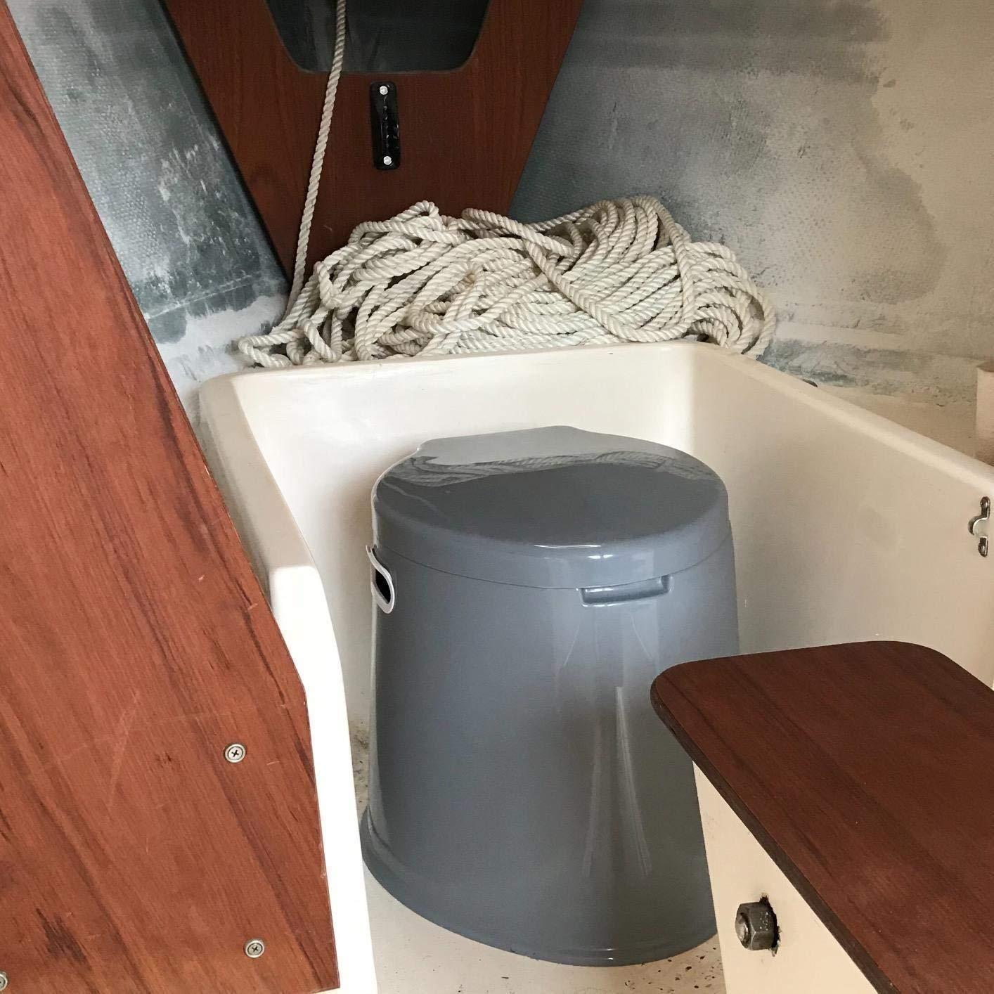 PLAYBERG Portable Travel Toilet with Removable Bucket and Toilet Paper Holder, Lightweight Indoor & Outdoor Porta Potty for Camping, Hiking, RV, Boating and Emergency Use customer photo 1