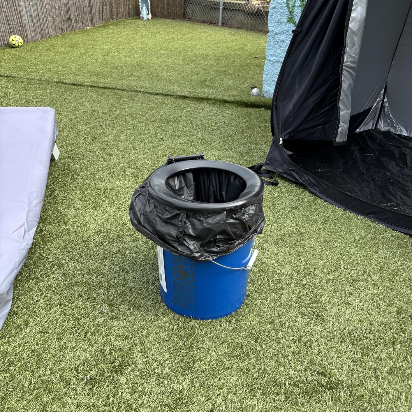 Camco RV Portable Outdoor 5-Gallon Toilet Bucket Kit with Seat, Lid Attachment, and Carry Handle, For Camping, RVing, and Boating customer photo 2