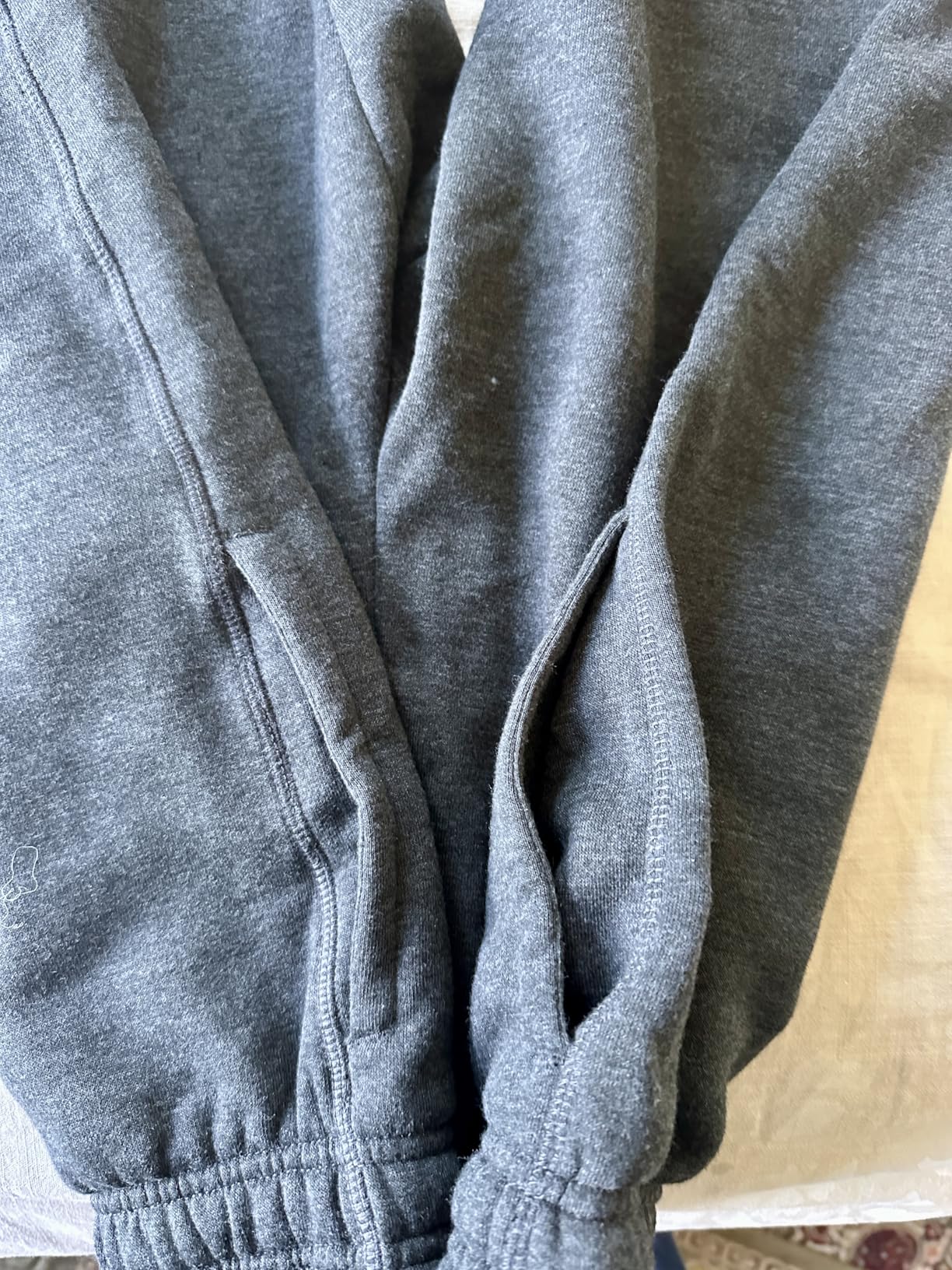 Men's Relaxed Straight Leg Fleece Open Bottom Sweatpant (Available in Big & Tall) customer photo 2