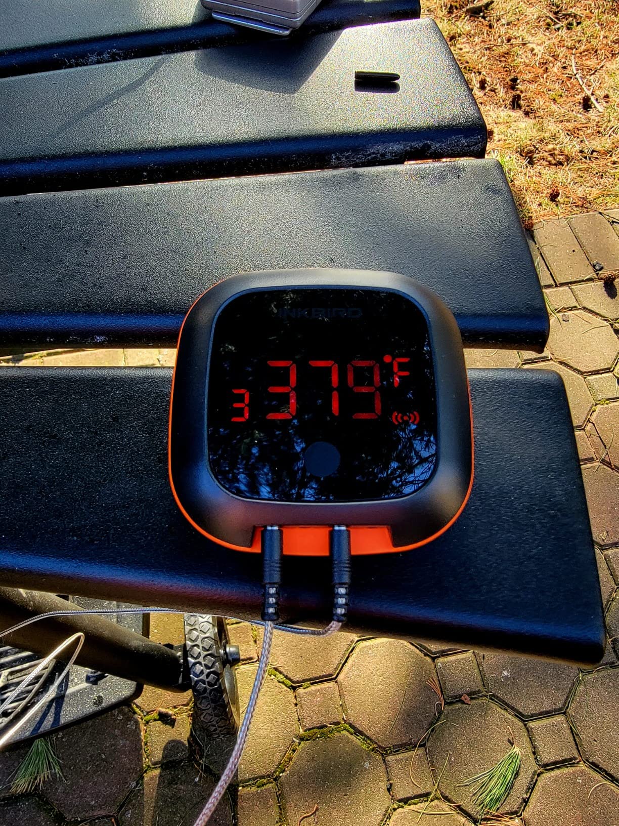 Inkbird Bluetooth Digital Wireless Meat Thermometer with 4 Probes Timer, Alarm,150 ft Barbecue Cooking Kitchen Food Meat Thermometer for Grill BBQ Smoker, Oven, Drum customer photo 2