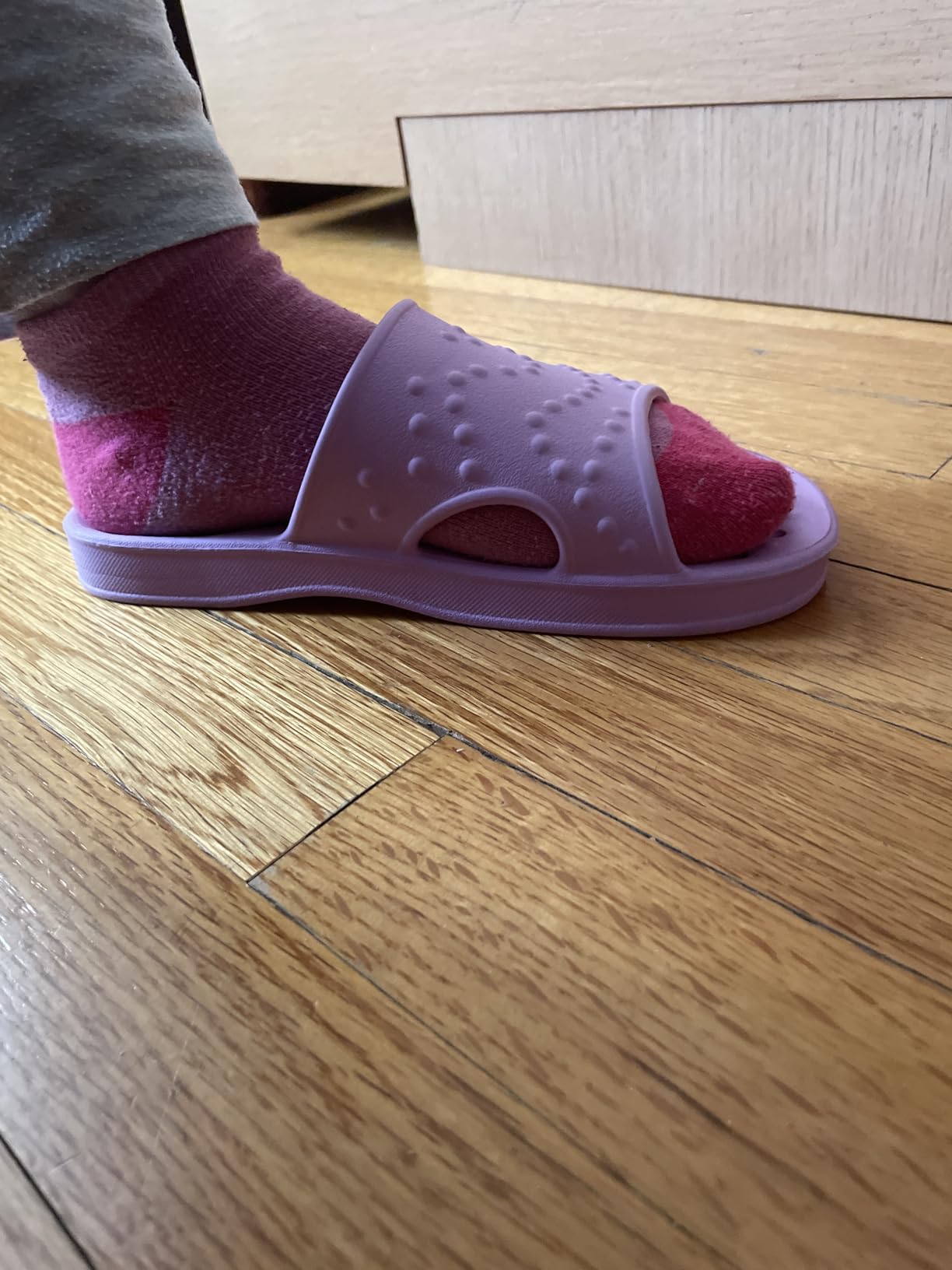 shevalues Shower Shoes for Women Men with Arch Support Quick Drying Pool Slides Lightweight Beach Sandals with Drain Holes customer photo 1