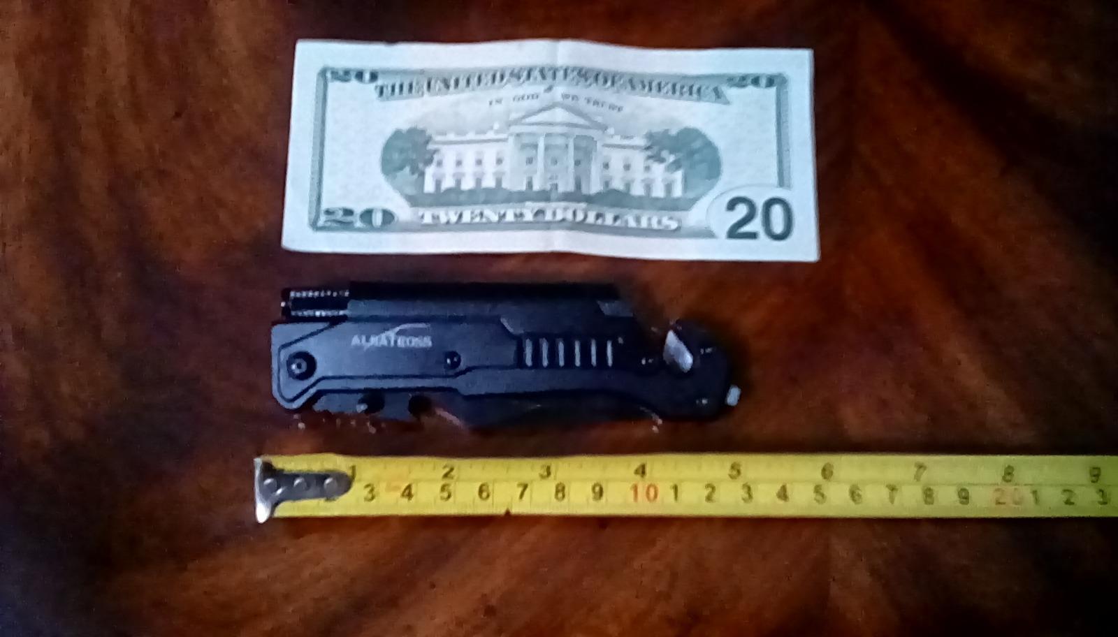 ALBATROSS Professional 6-in-1 Tactical Folding Knife with LED Flashlight, Glass Breaker, Fire Starter, Seatbelt cutter - EDC Pocket Knife for Camping, Hunting & Emergency customer photo 1