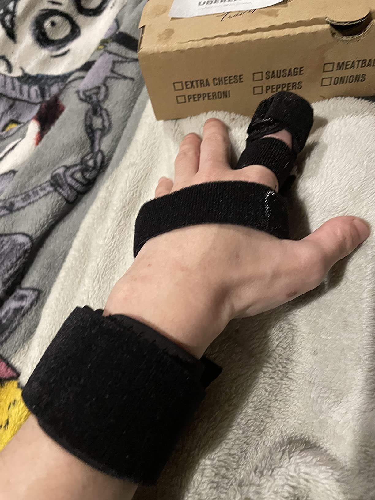 Vive Full Trigger Finger Splint - Hand and Wrist Brace Support - Adjustable Locking Straightener - Straightening Immobilizer Treatment For Sprains, Pain Relief, Arthritis, Tendonitis (Black) customer photo 1