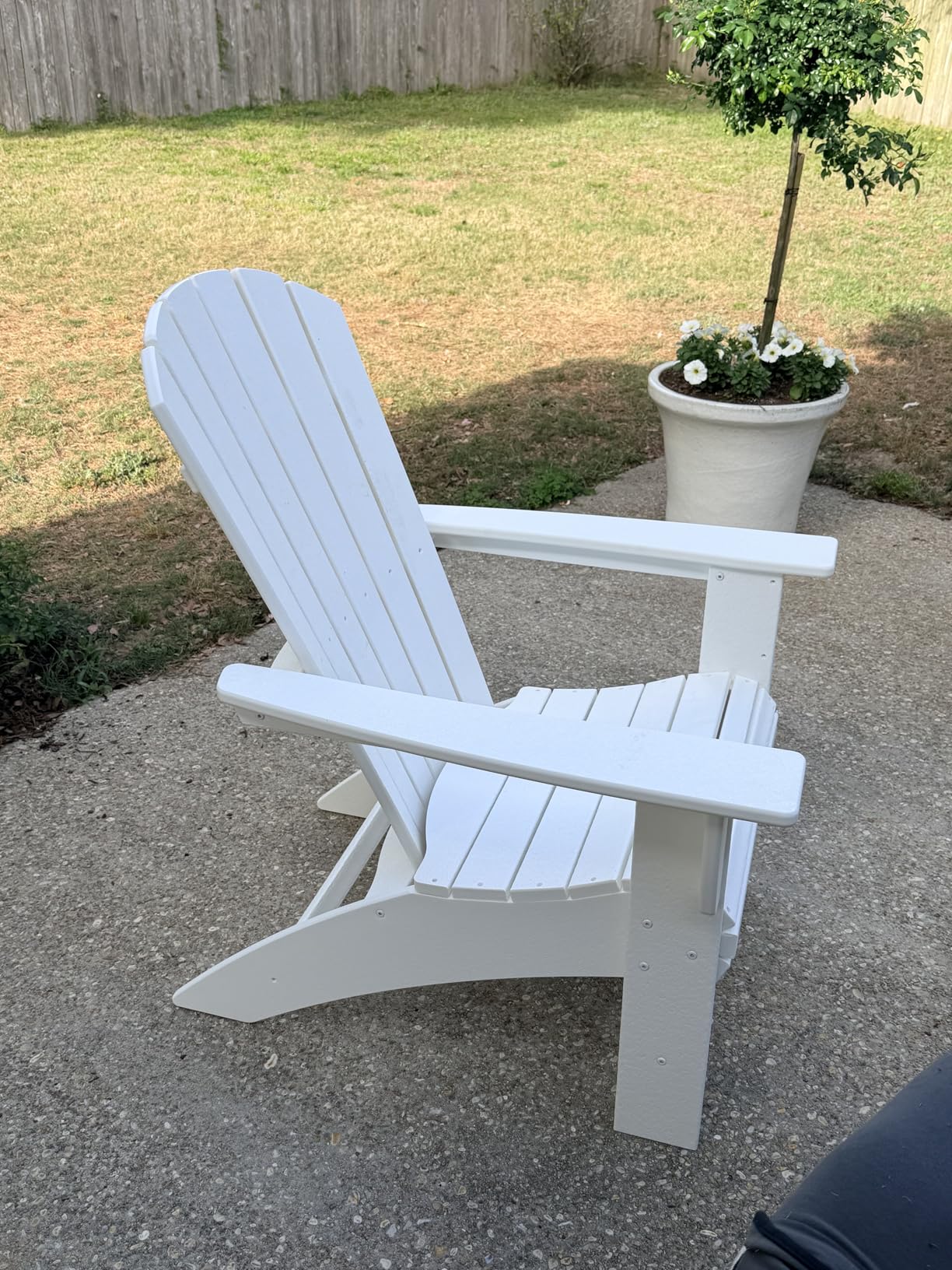 POLYWOOD Nautical Curveback Adirondack Chair, HDPE Outdoor Patio Furniture for Deck, Pool, Garden, Made in USA customer photo 2