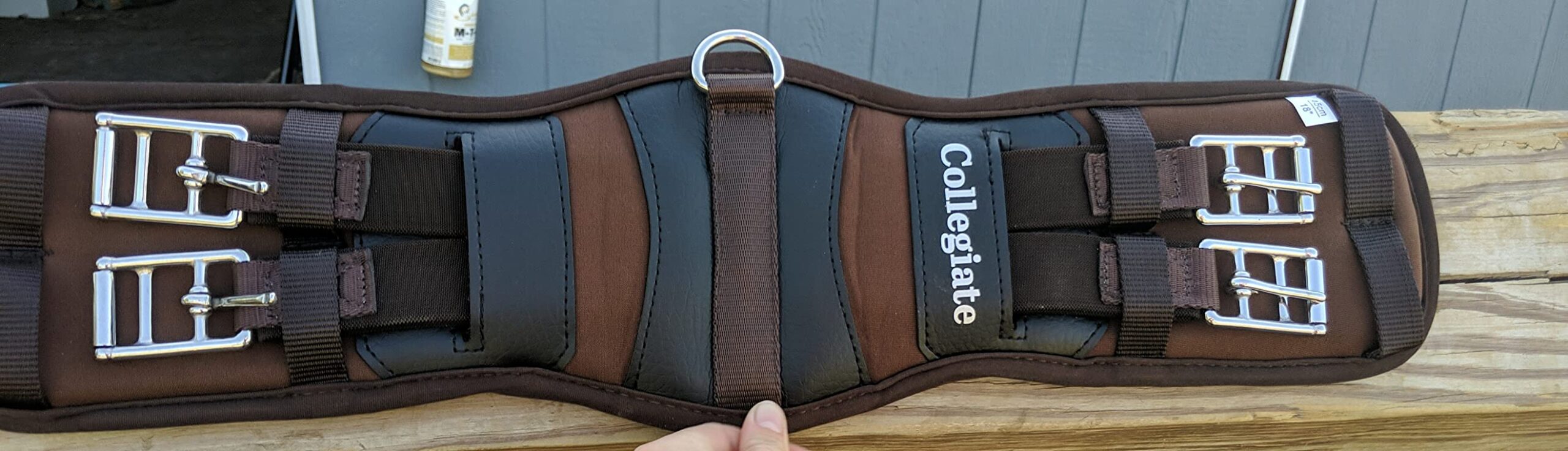 Collegiate Memory Foam Dressage Girth, Brown, 24