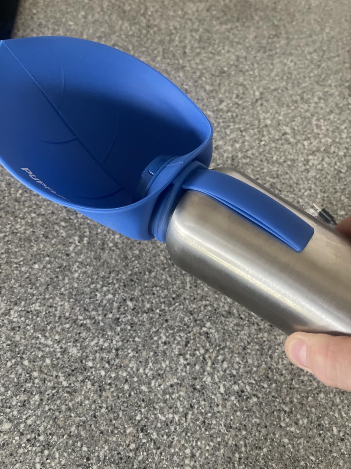 PupFlask Large Dog Water Bottle | 27 or 40 OZ Stainless Steel | Convenient Dog Drink Dispenser | Puppy Travel Water Bowl | Portable Pet Hydration Bottle | Leak Proof | Perfect Size For All Breeds customer photo 2