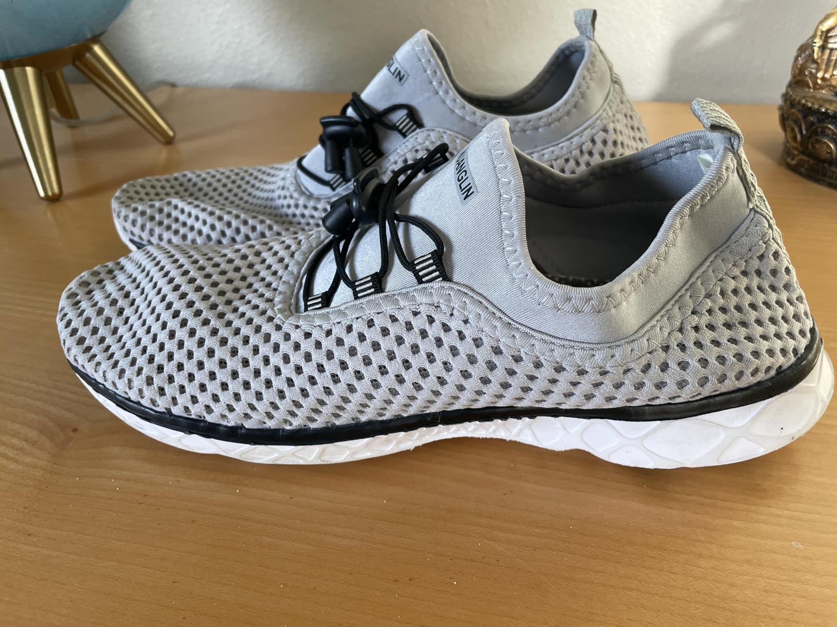 Men's Quick Drying Aqua Water Shoes,3-Second Drainage & All-Terrain for Swimming,Hiking,Yoga customer photo 2