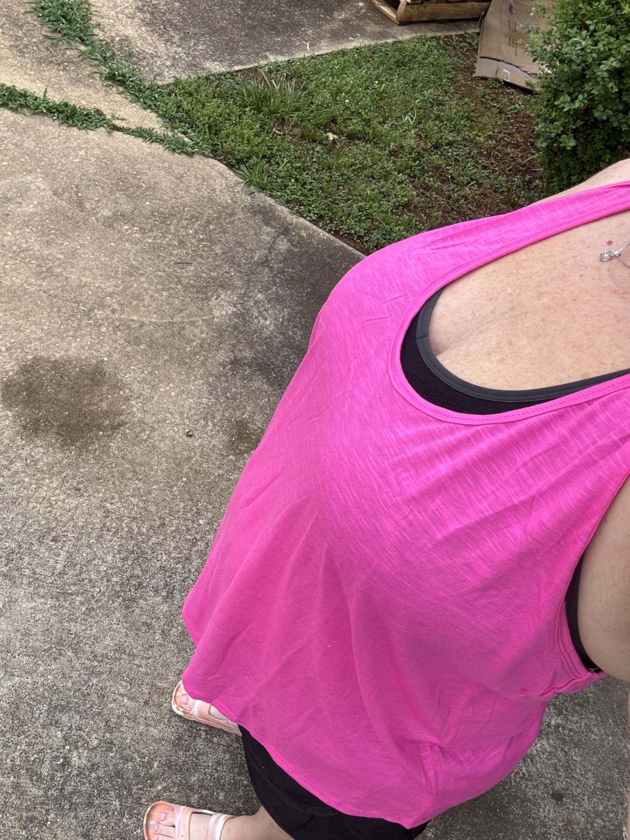 Sexy Basics Women's Everyday Flowy Burnout Slub Racer Back Tanks | Active Workout Tops | Multi Packs & Colors customer photo 2