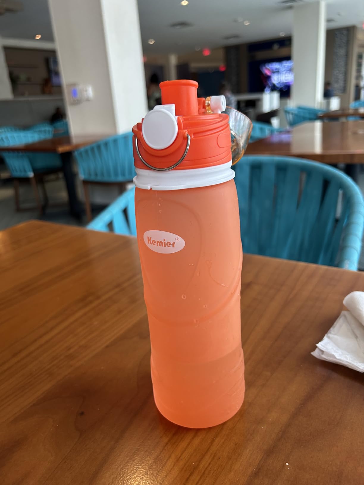 Collapsible Silicone Water Bottles-750ML, Medical Grade, BPA Free Travel Water Bottle Can Roll Up, 26oz, Leak Proof Foldable Sports & Outdoor Water Bottles customer photo 1