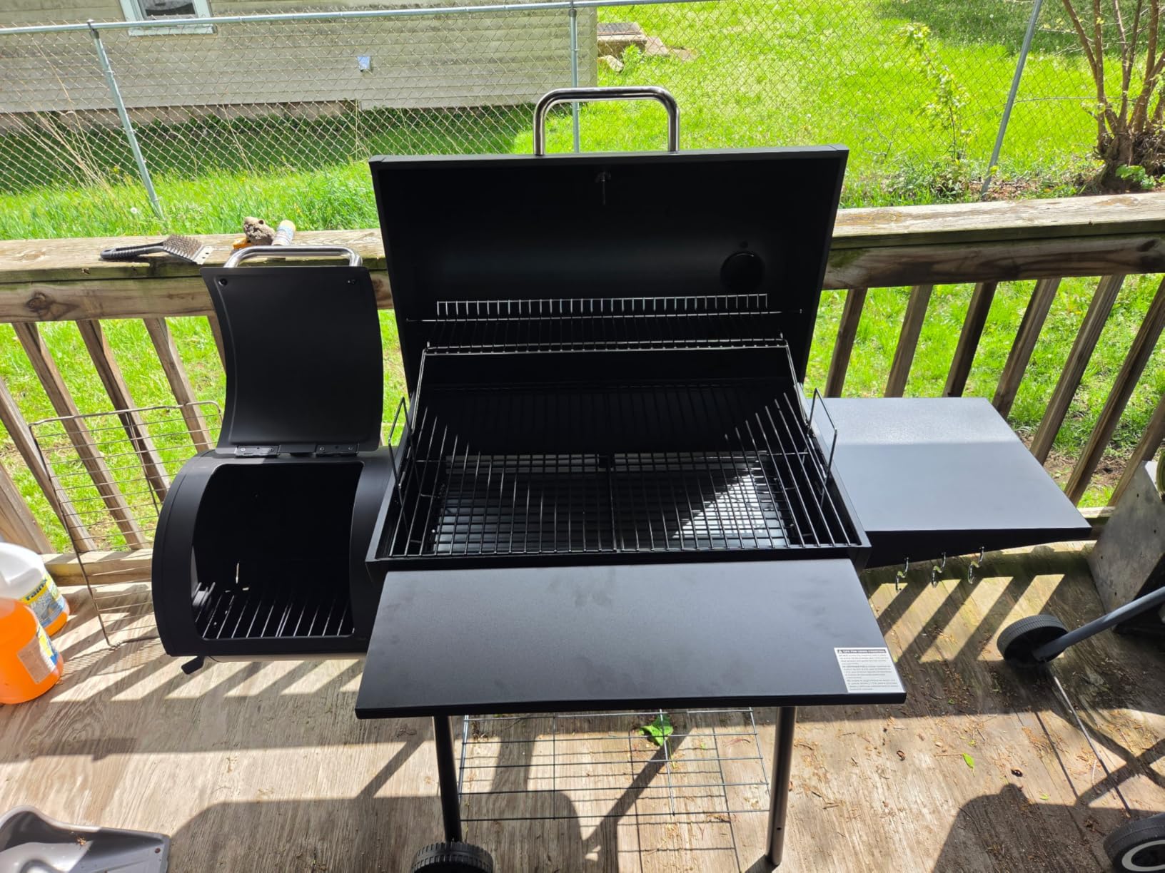Royal Gourmet CC1830S BBQ Charcoal Grill and Offset Smoker, 823 Sq. In. customer photo 1