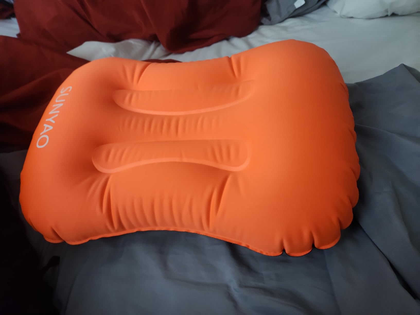 Ultralight Inflatable Camping Pillows - Compressible, Compact, Inflatable, Comfortable, Ergonomic Pillow for Neck & Lumbar Support While Camping, Backpacking, Hiking customer photo 1