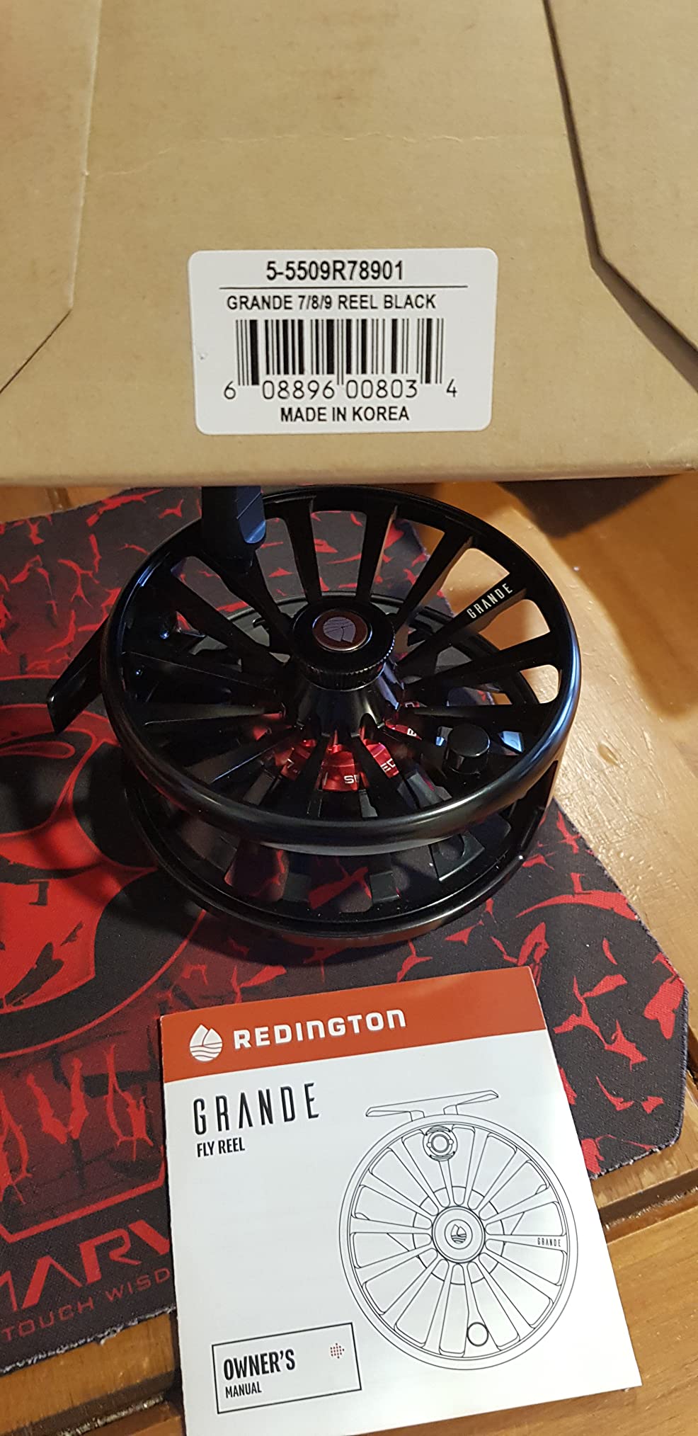 Redington Grande Fly Fishing Reel, Heavyweight Big Game Fly Reels, Freshwater and Saltwater, Super-Torque Drag System, Champagne, 5/6/7 customer photo 1
