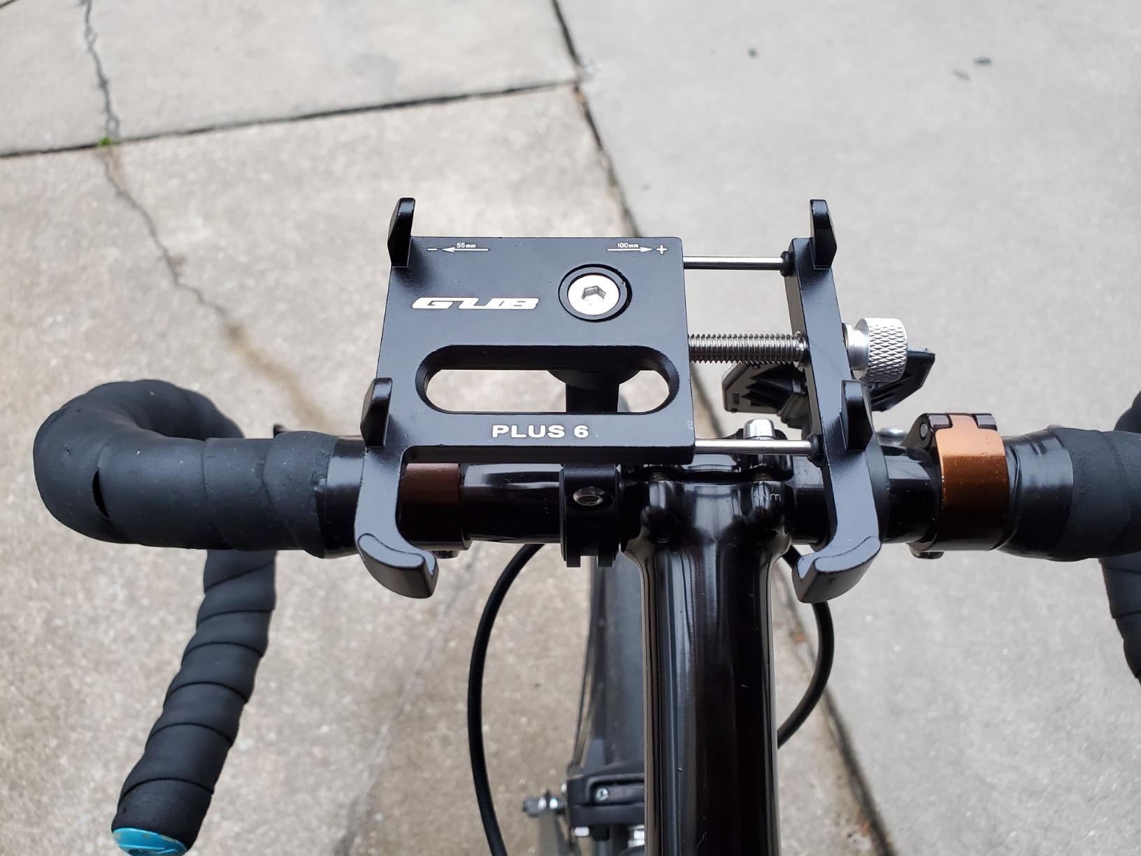 GUB Bike Phone Mount Holder, Aluminum Motorcycle Phone Holder Mount with 360° Rotation for iPhone 16 17 15 14 Pro Max Mini X XR Xs Plus, Samsung S25 S24 S22 4-7 Inch - Upgraded customer photo 2