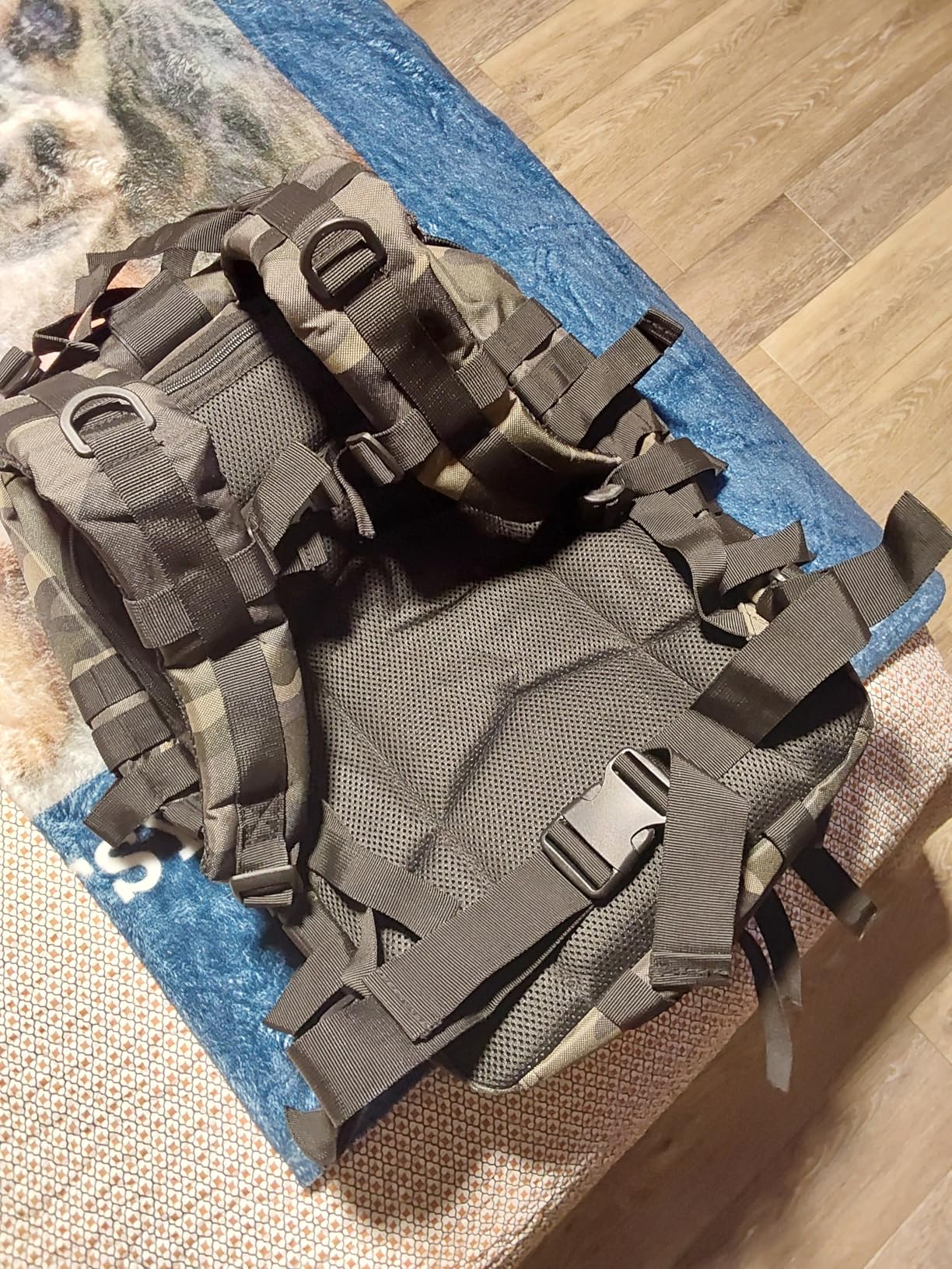 Hannibal Tactical MOLLE Assault Pack, Tactical Backpack Military Army Camping Rucksack, 3-Day Pack Trip w/USA Flag Patch, D-Rings, Coyote customer photo 2