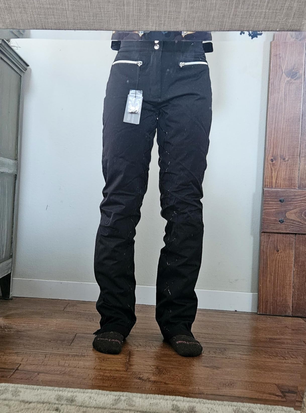 HORZE Adeline Women's Waterproof & Windproof Padded Breeches - Full Seat Silicone Grip, Bootcut, Winter Riding Pants customer photo 2